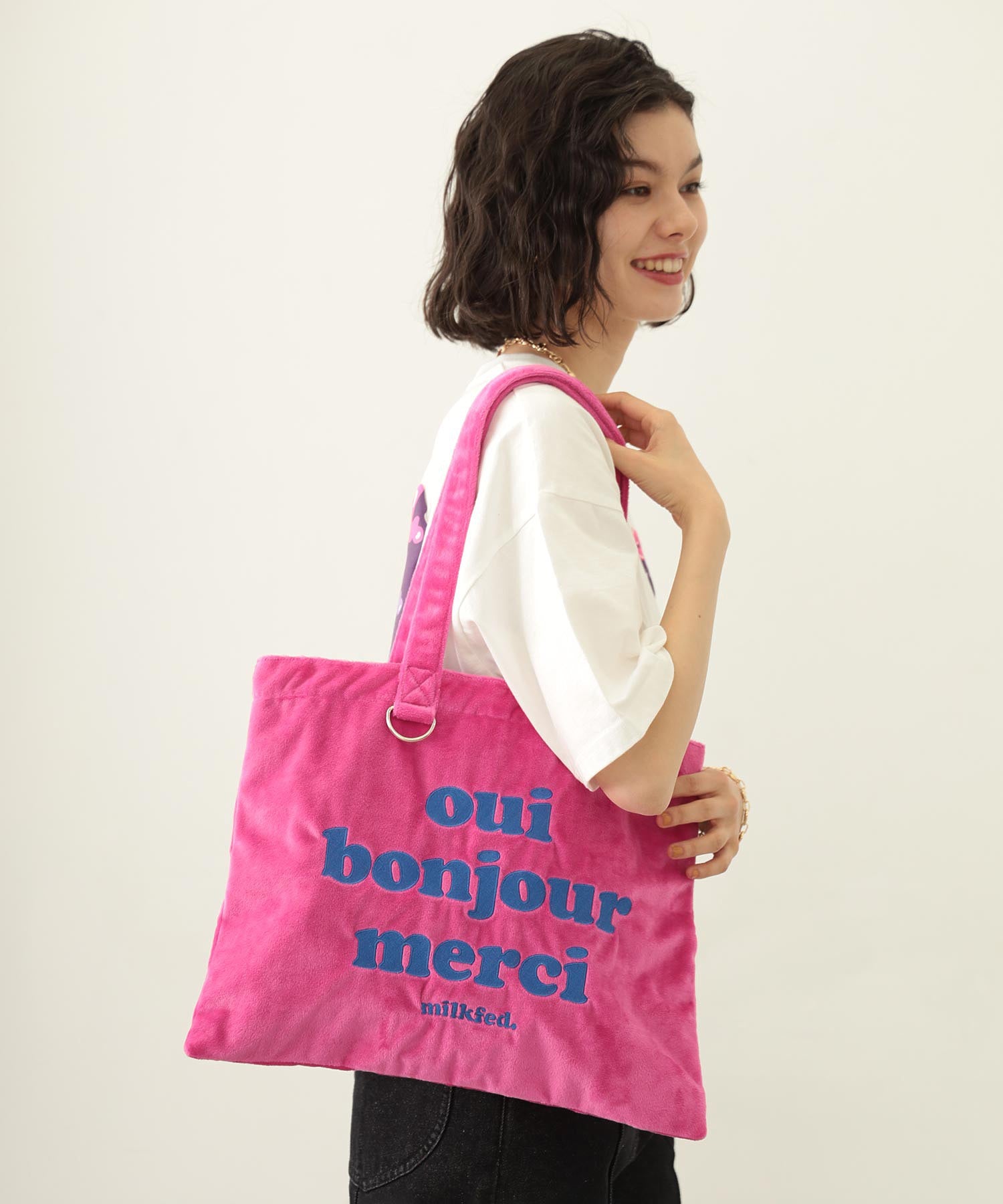 LOGO FLUFFY BAG