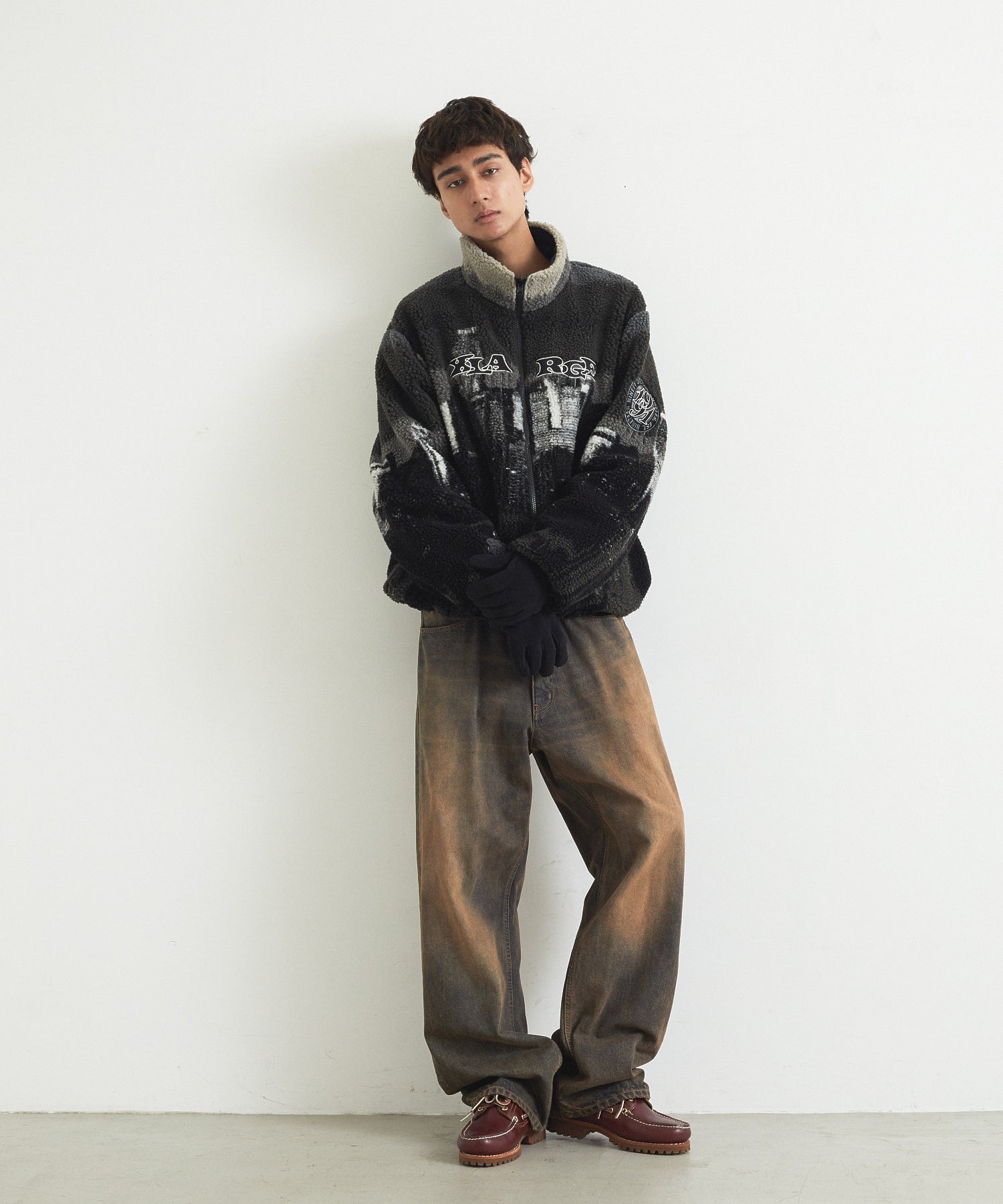 FADED DENIM PANTS