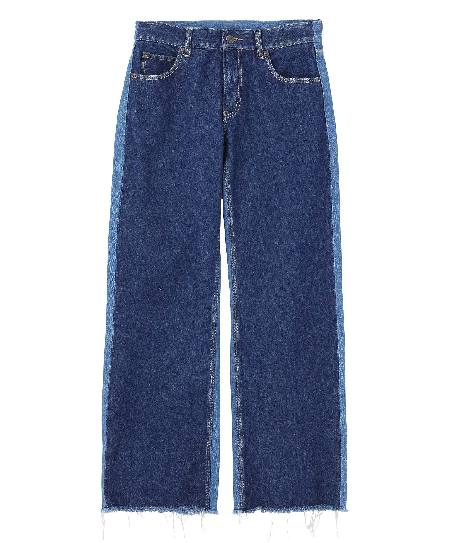 2-TONE LOW-RISE DENIM PANTS X-girl