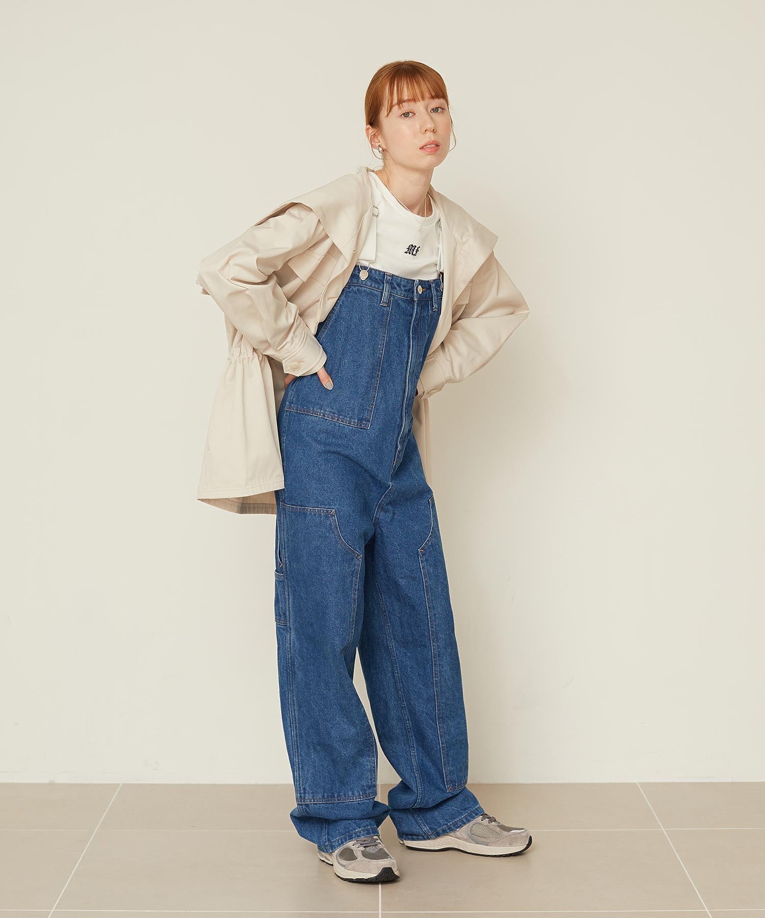 WORK STYLE SALOPETTE PANTS