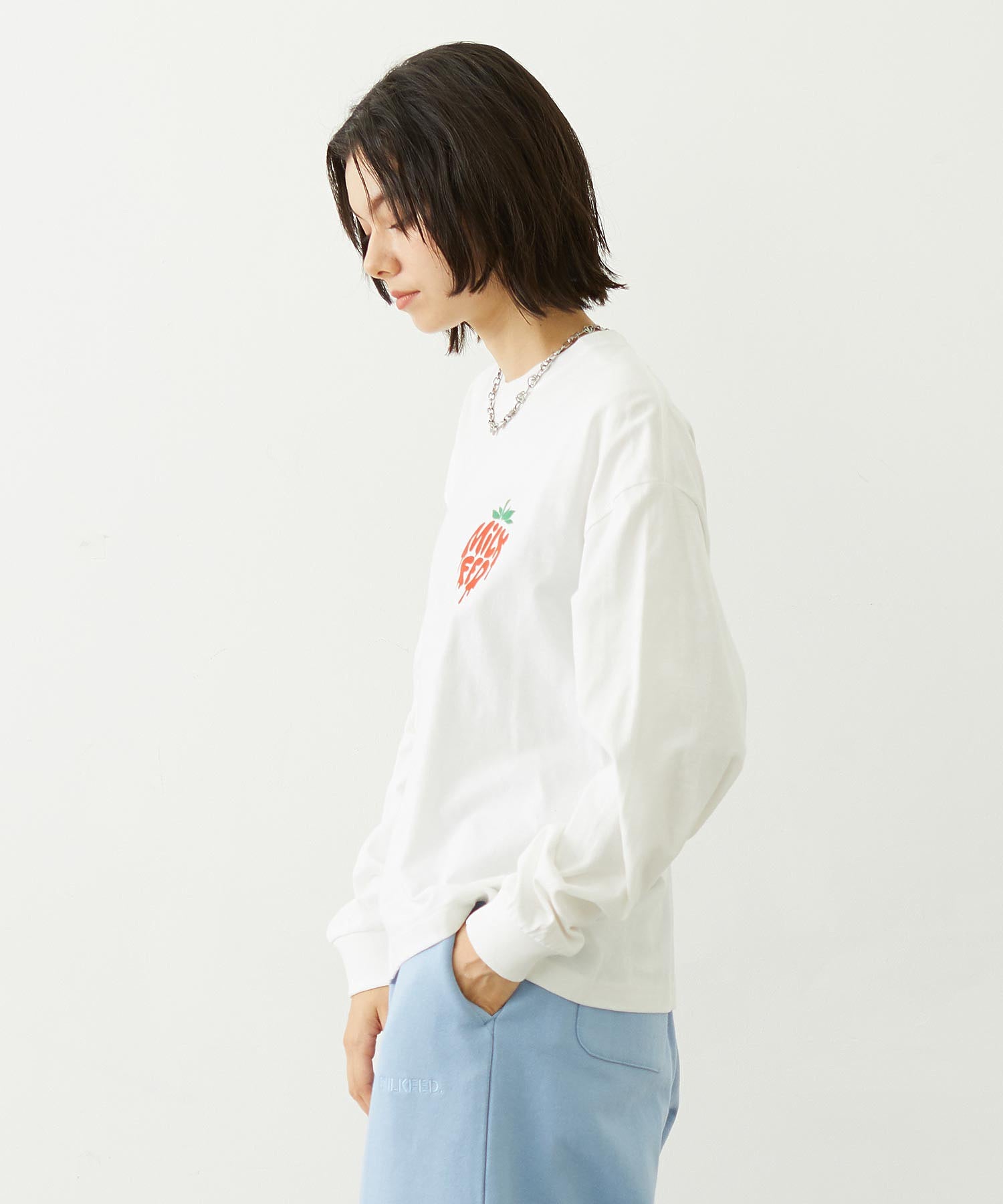 MELTY STRAWBERRY WIDE L/S TEE