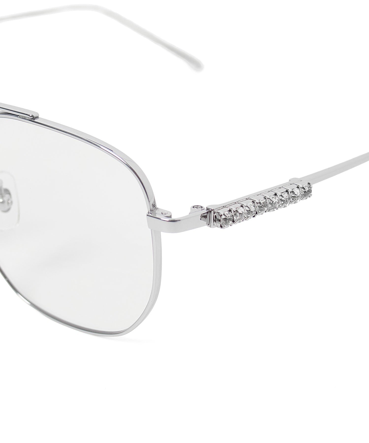 Heyep/AVIATOR GLASSES WITH RHINESTONES LOGO