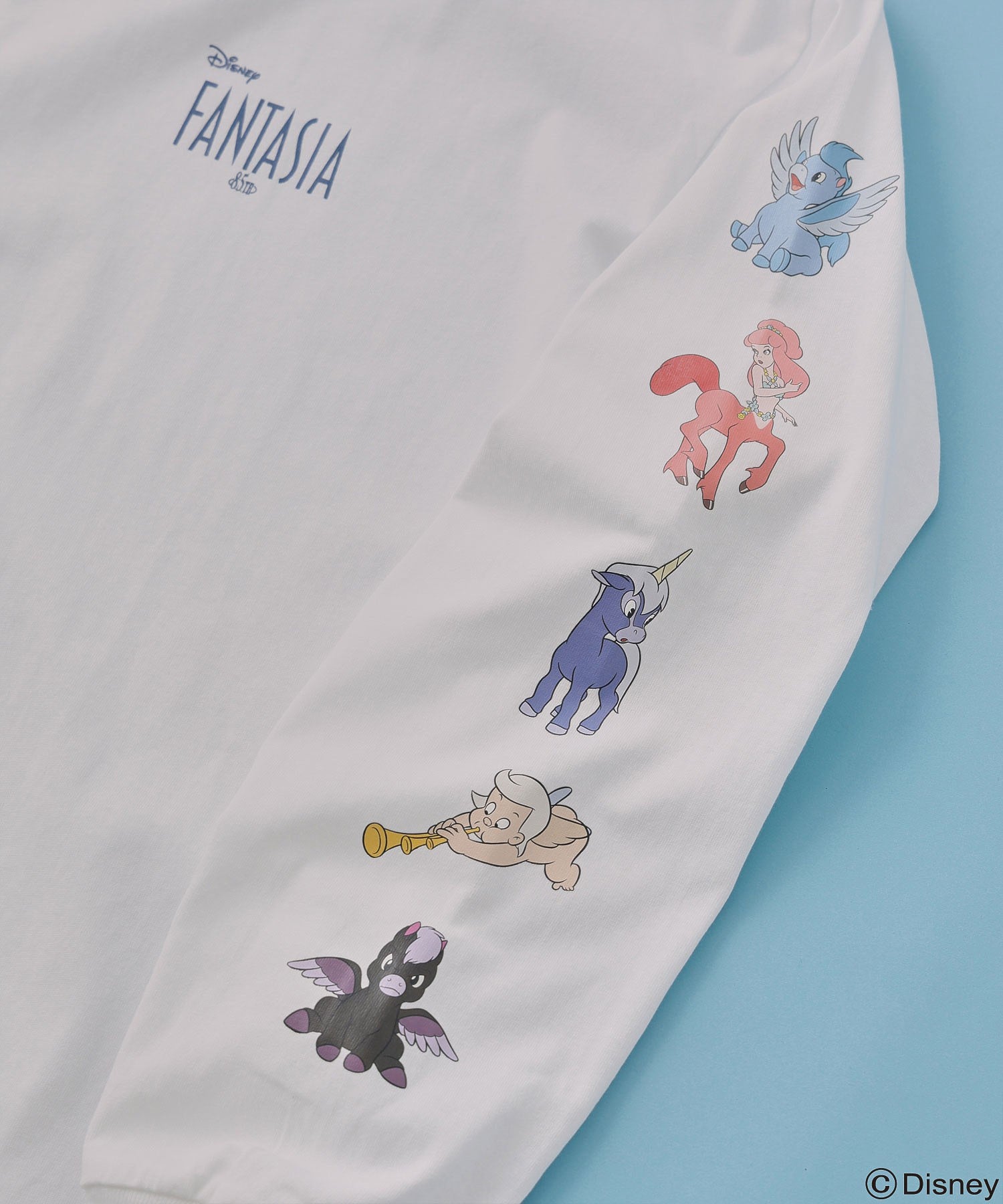 DISNEY『FANTASIA』/SLEEVE PRINT L/S TEE