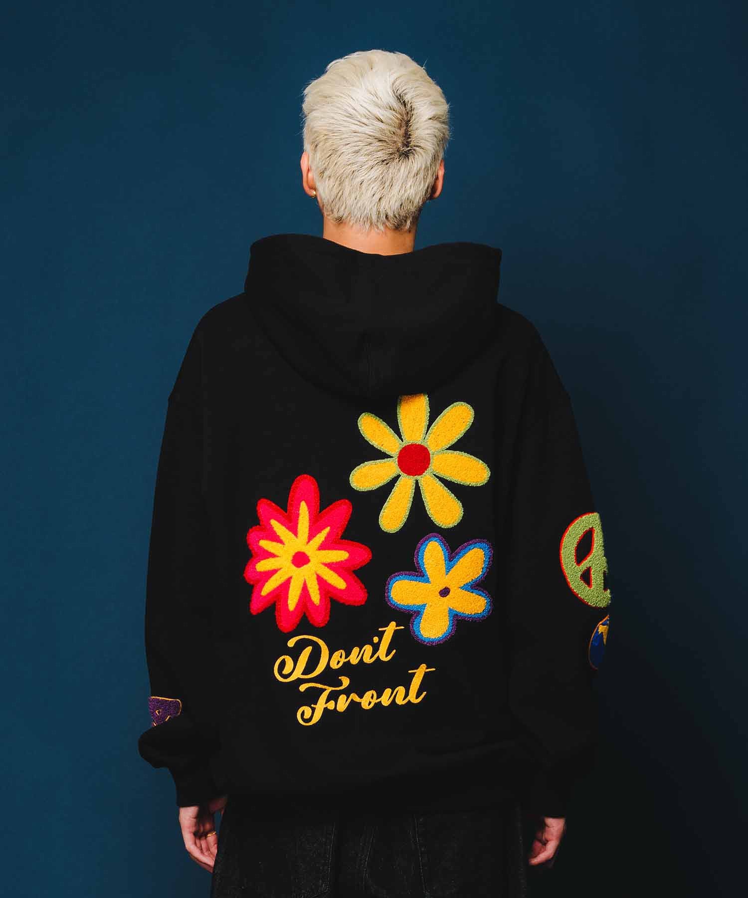 FLOWER PULLOVER HOODED SWEAT