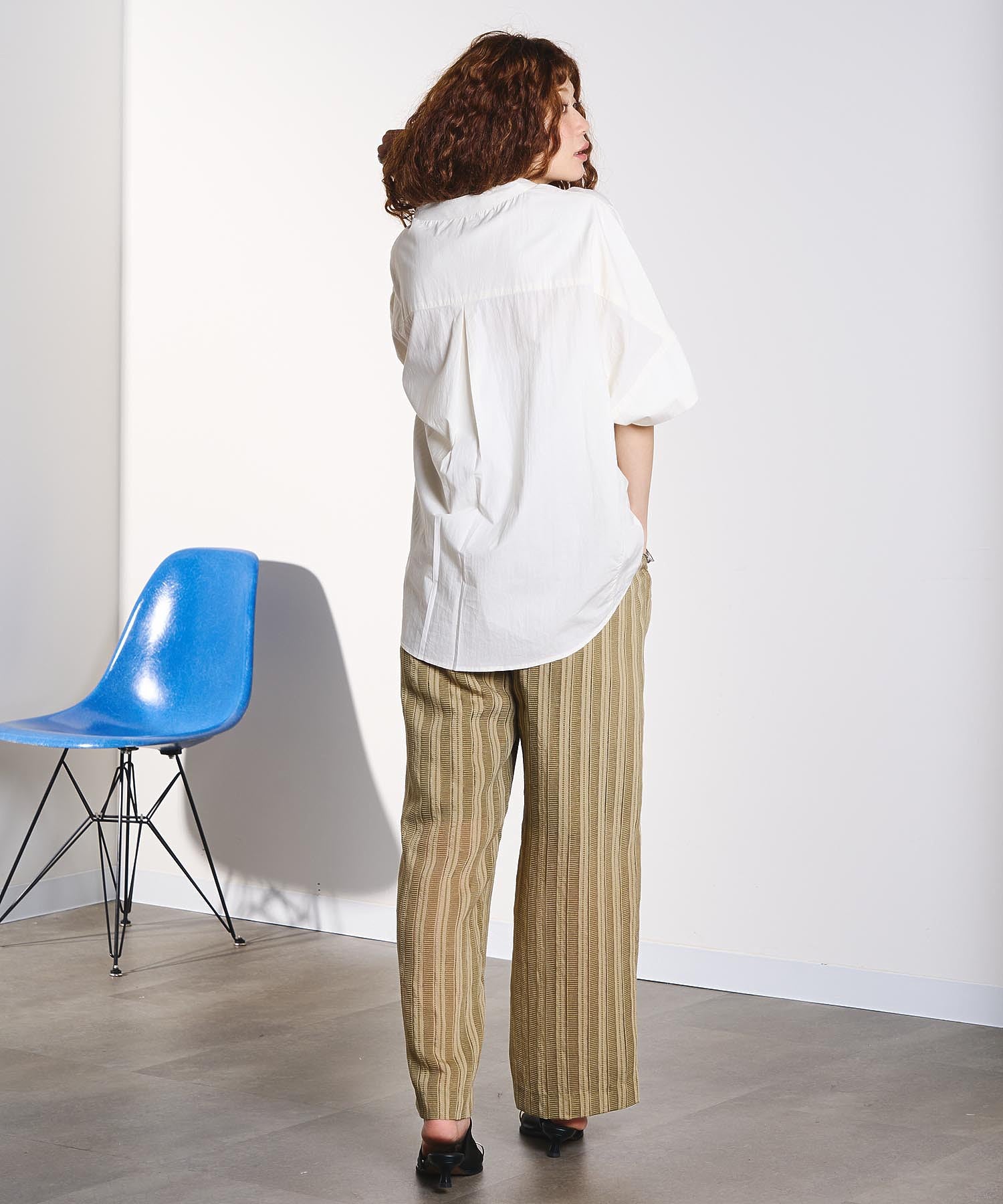 GENE HEAVENS/DOBBY STRIPE EASY PANTS
