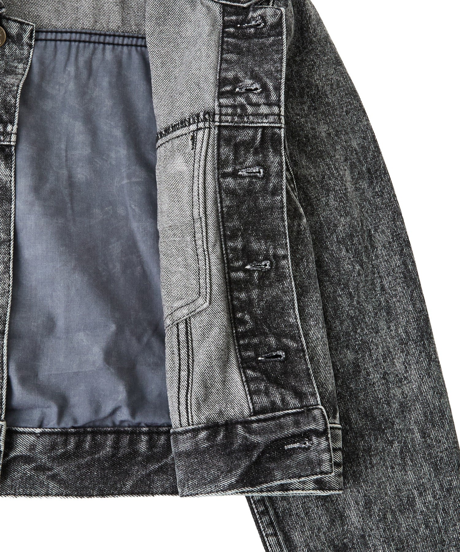 EMBOSSED DENIM JACKET