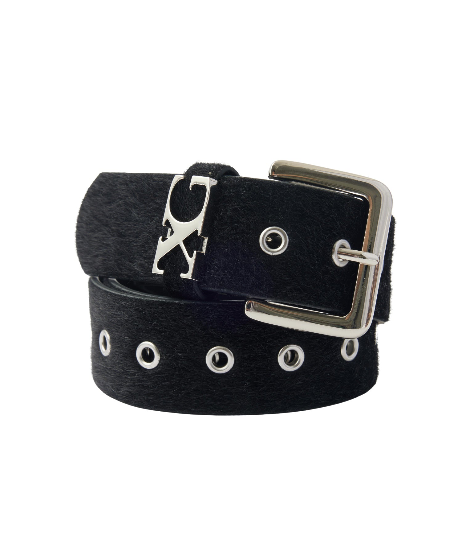 FAUX CALF HAIR LEATHER XG BELT