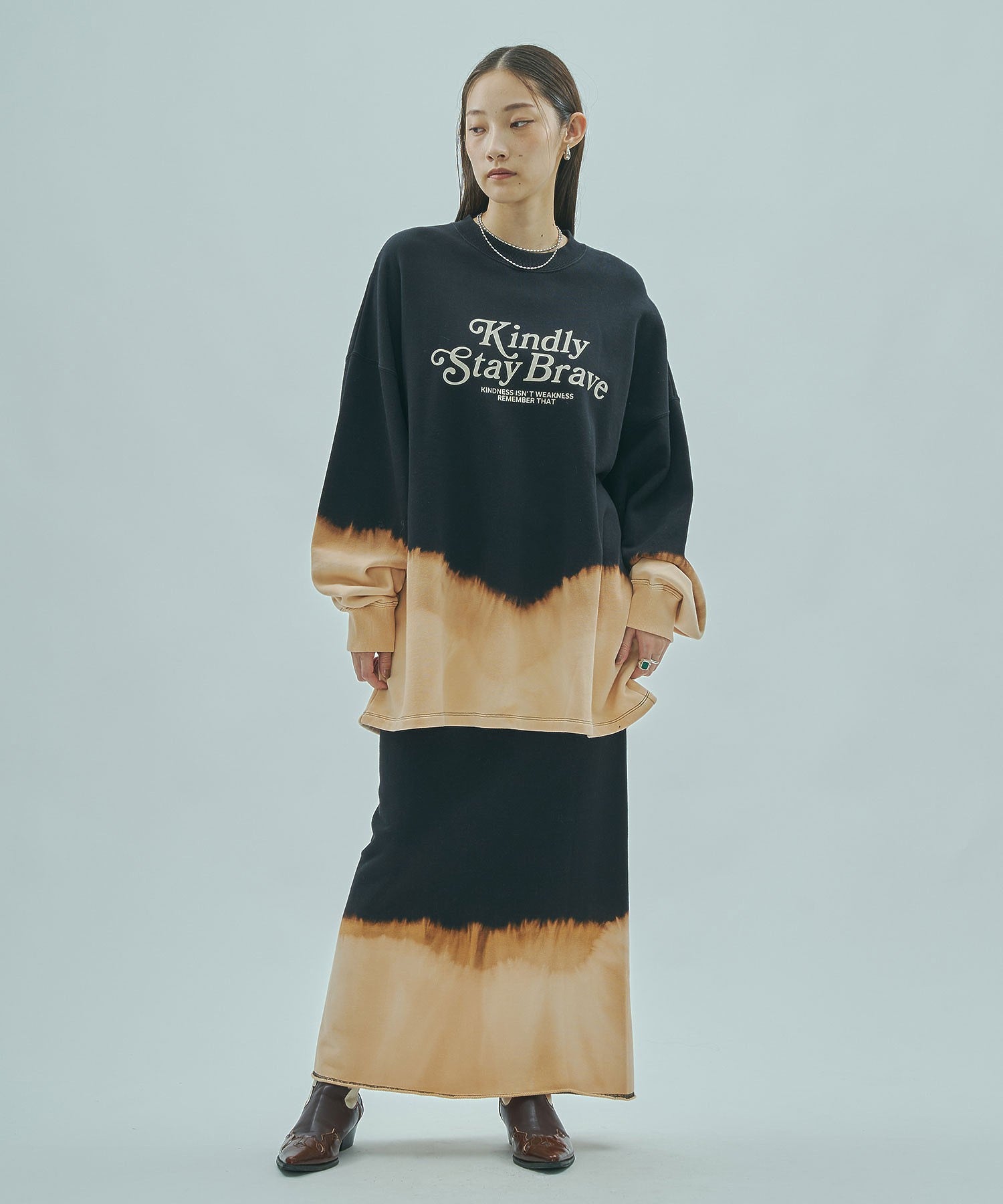 model:163cm 着用サイズ:S