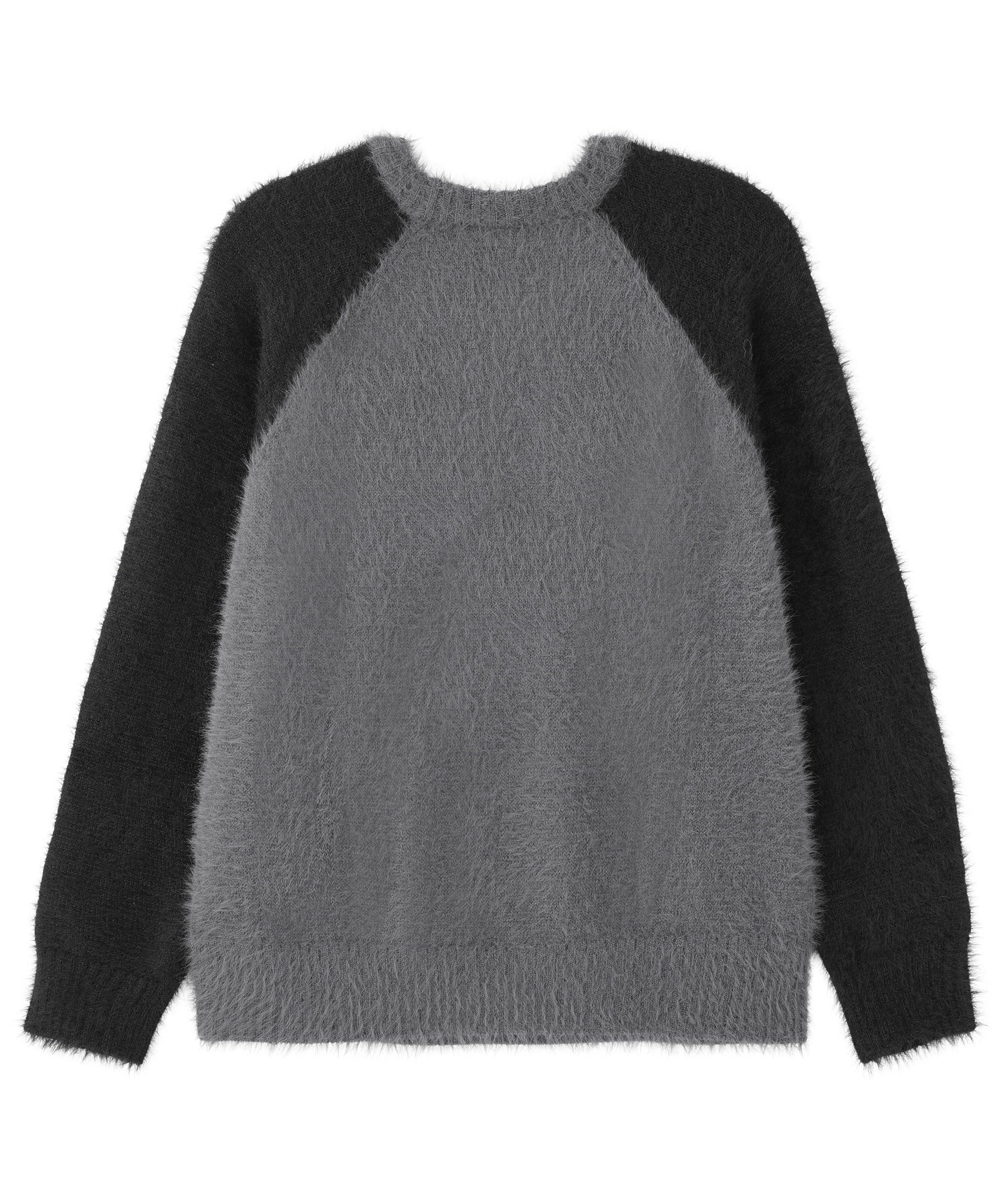 SHAGGY KNIT RAGLAN SLEEVE TOP