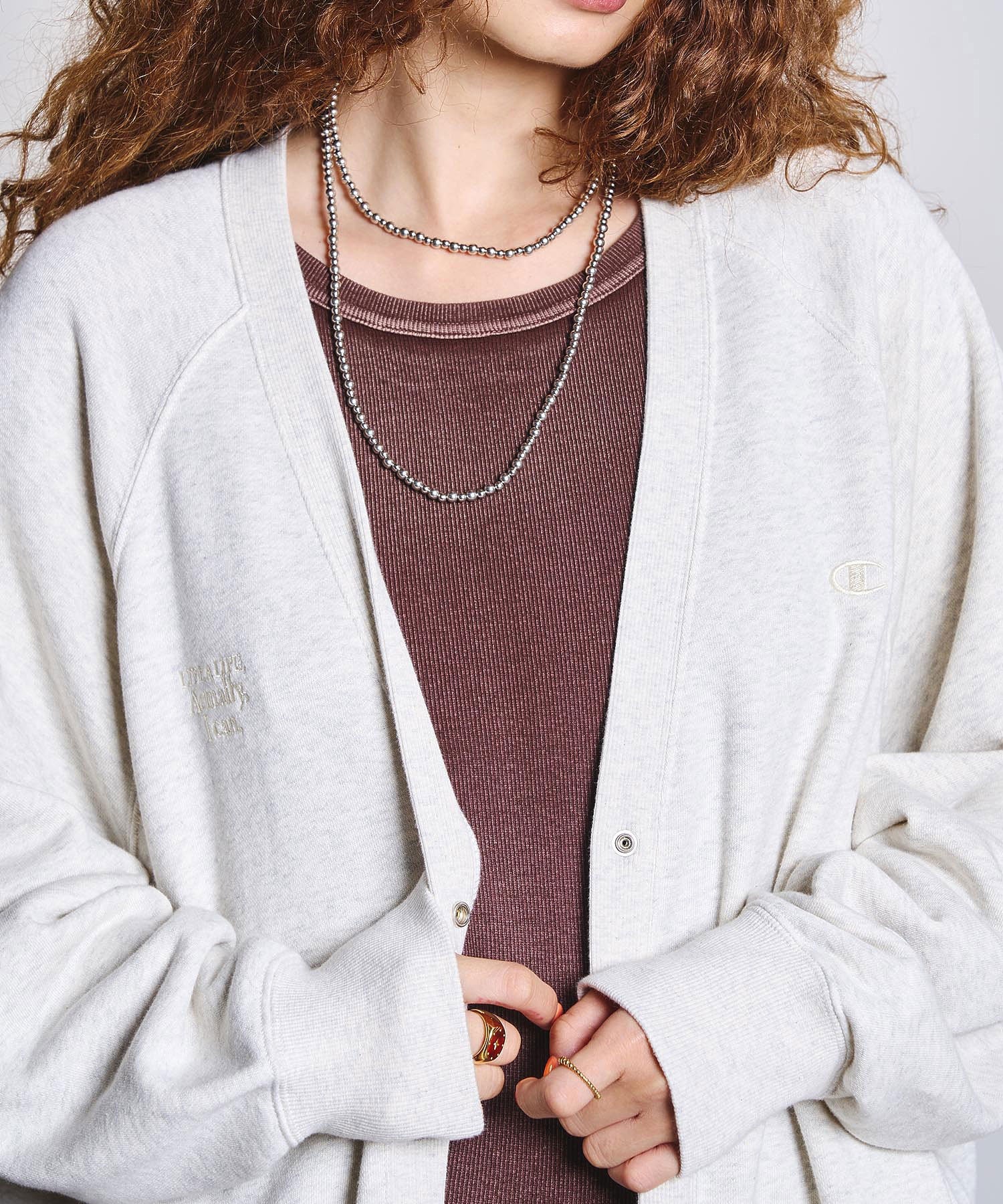Champion別注/SWEAT CARDIGAN