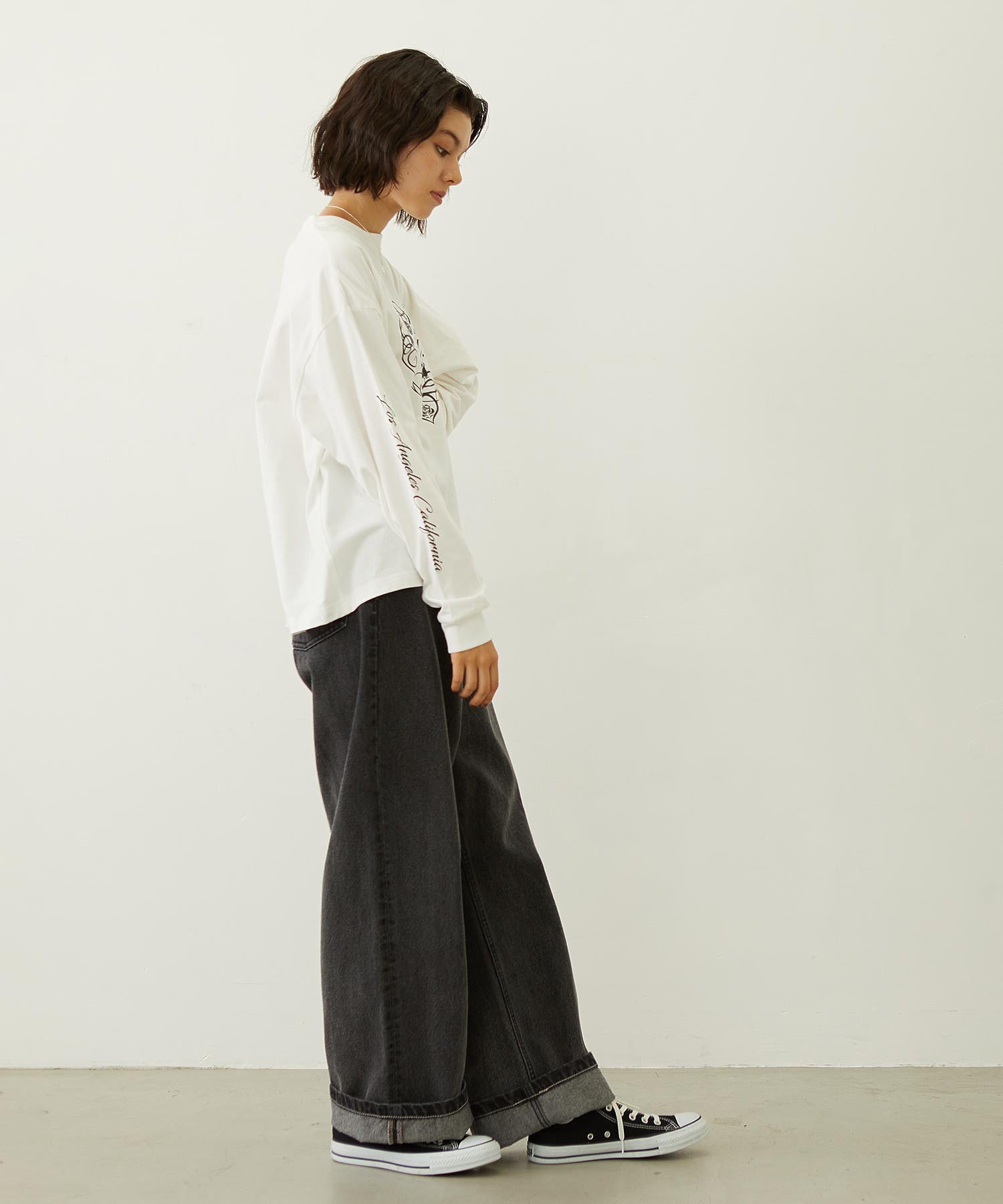 HEART AND ROSE L/S TEE