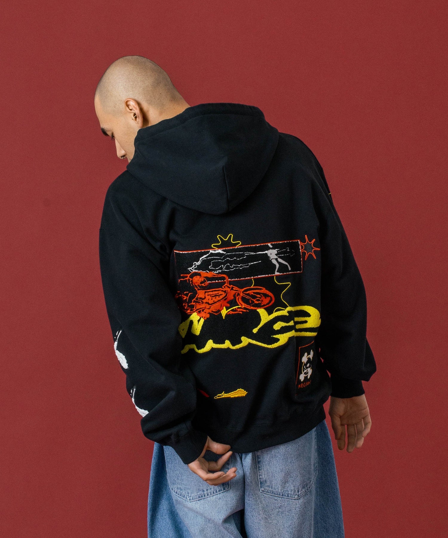 SPEED ZIP UP HOODED SWEATSHIRT