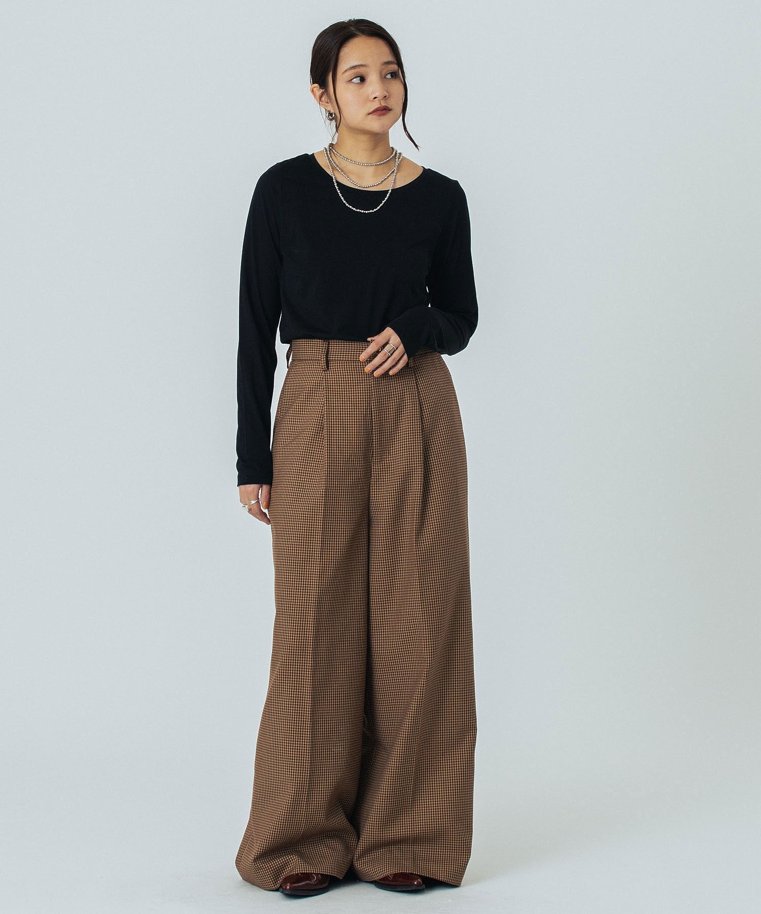 model:161cm 着用サイズ:M