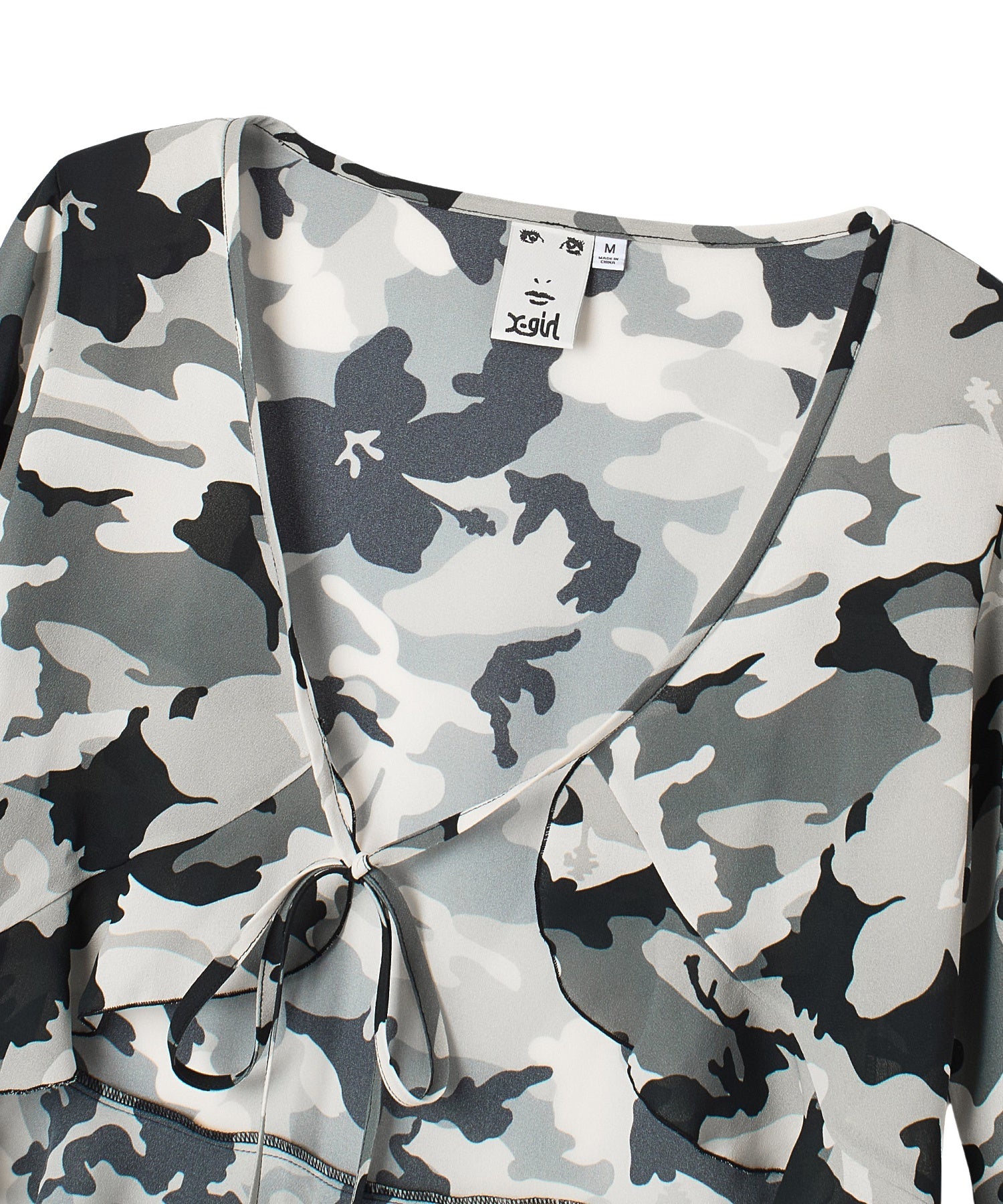 HIBISCUS CAMOUFLAGE BLOUSE