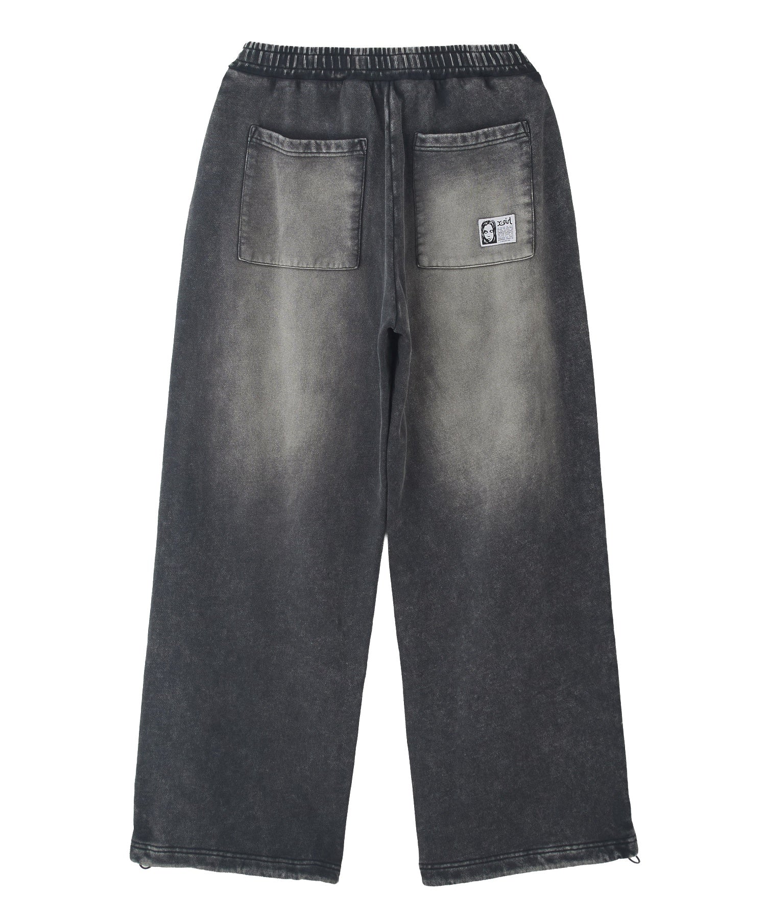 FACE LABEL WASHED SWEATPANTS