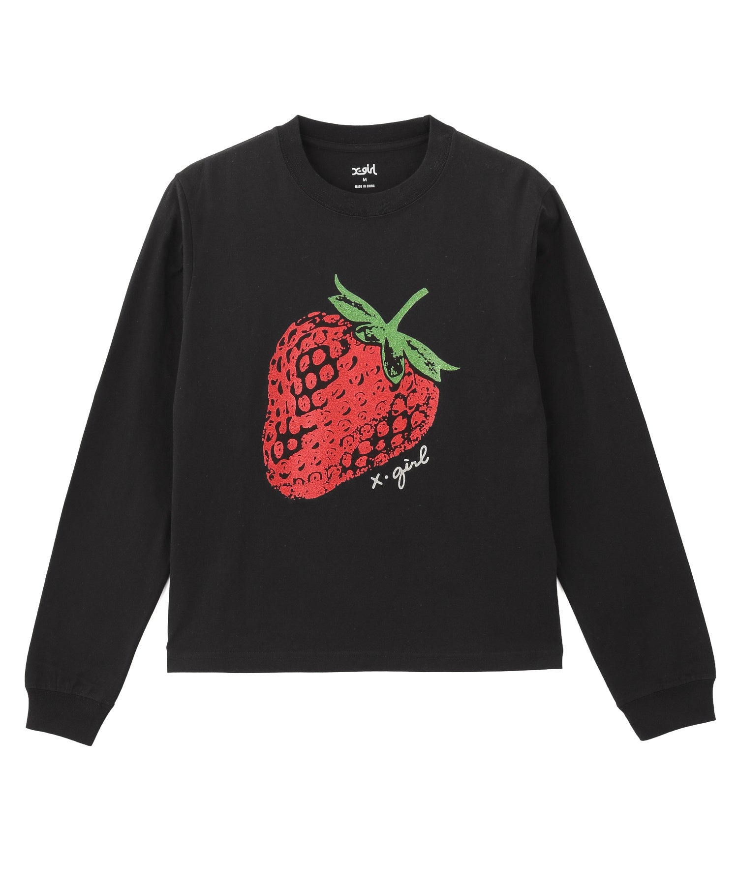 GLITTER STRAWBERRY L/S TEE