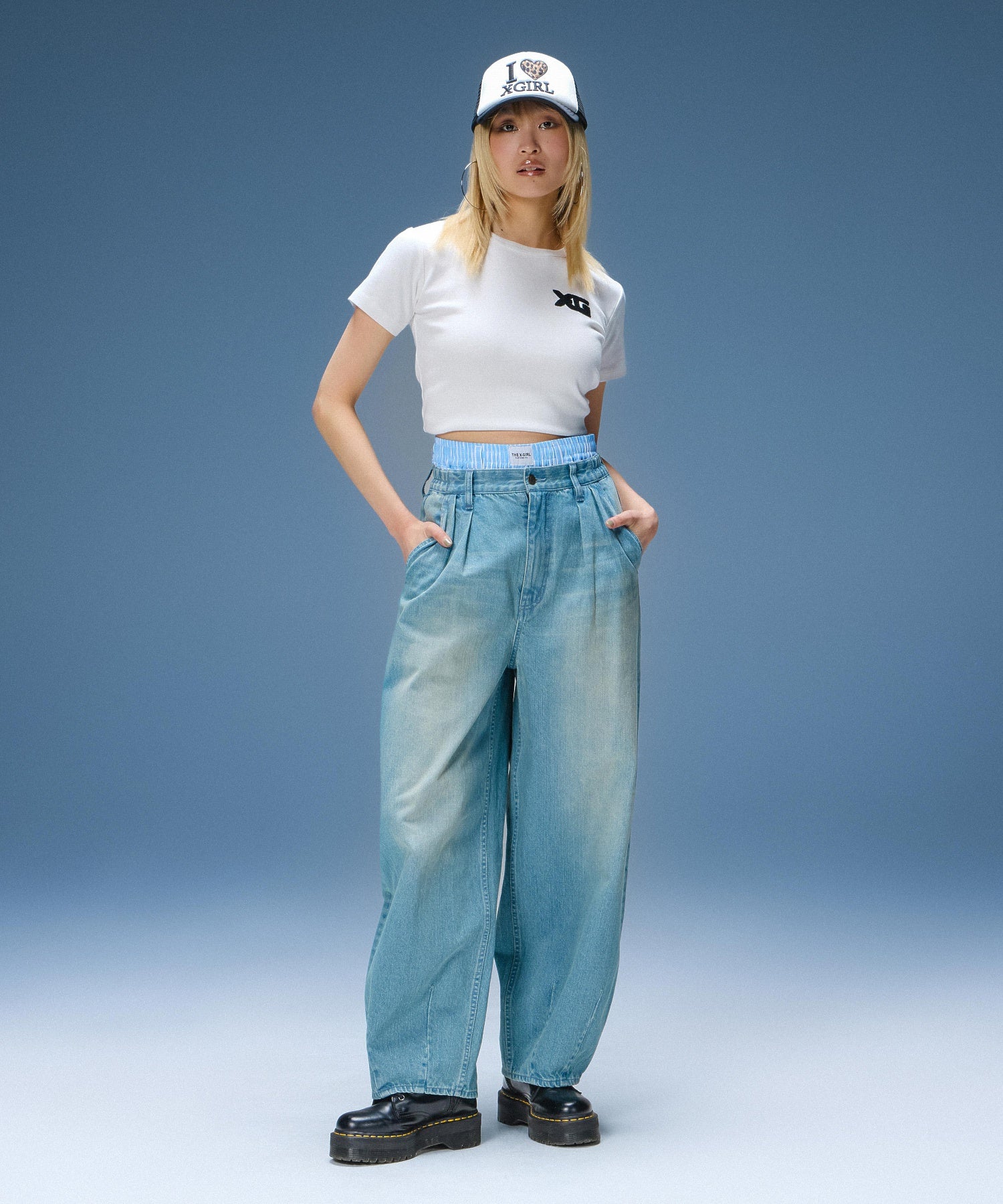 I LOVE X-GIRL TRUCKER CAP