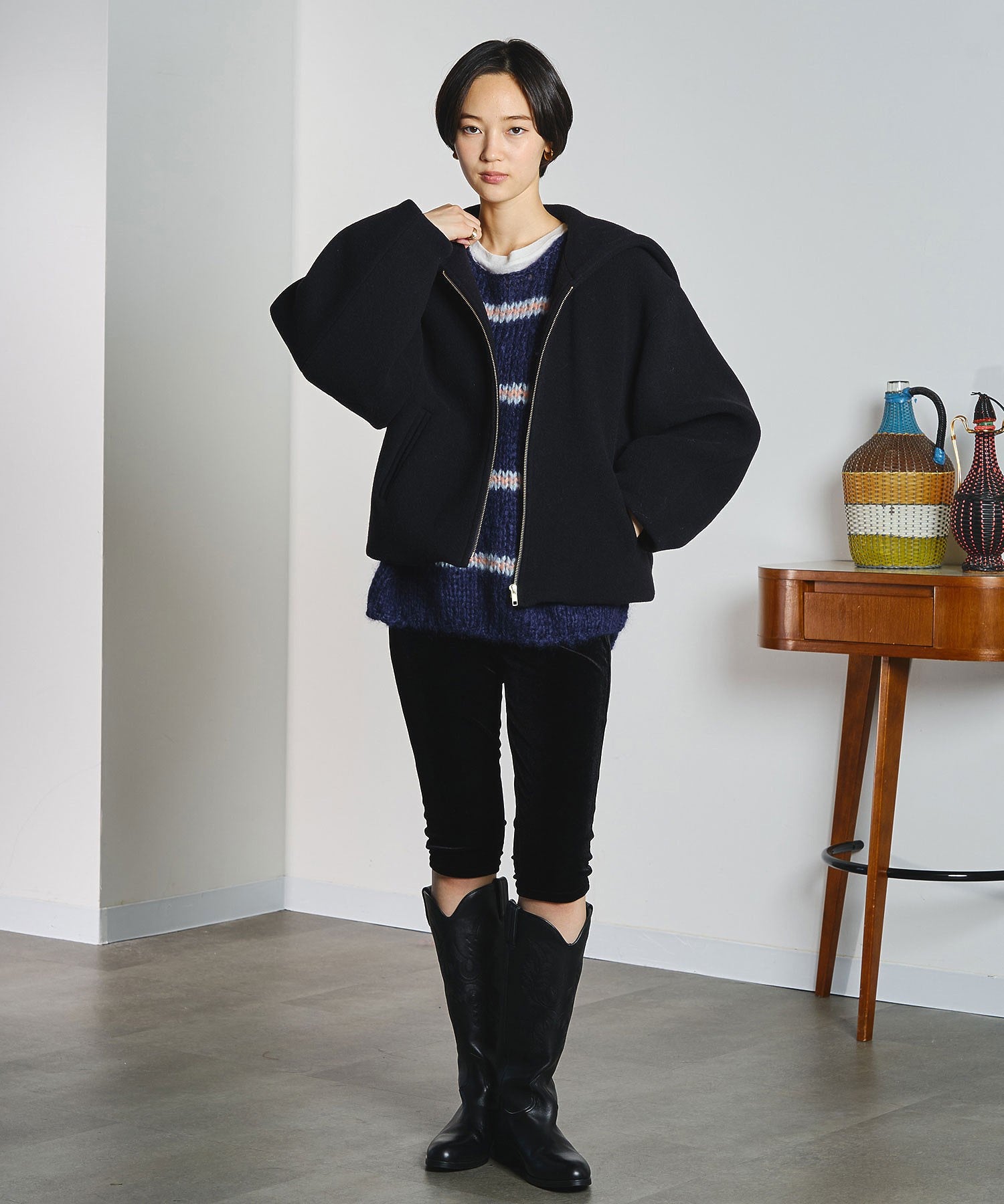 model:166cm 着用サイズ:M