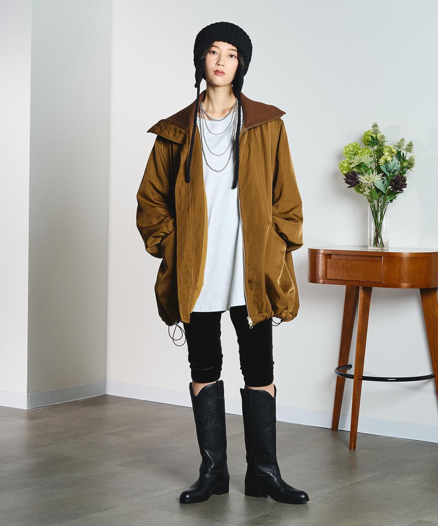 model:166cm 着用サイズ:M