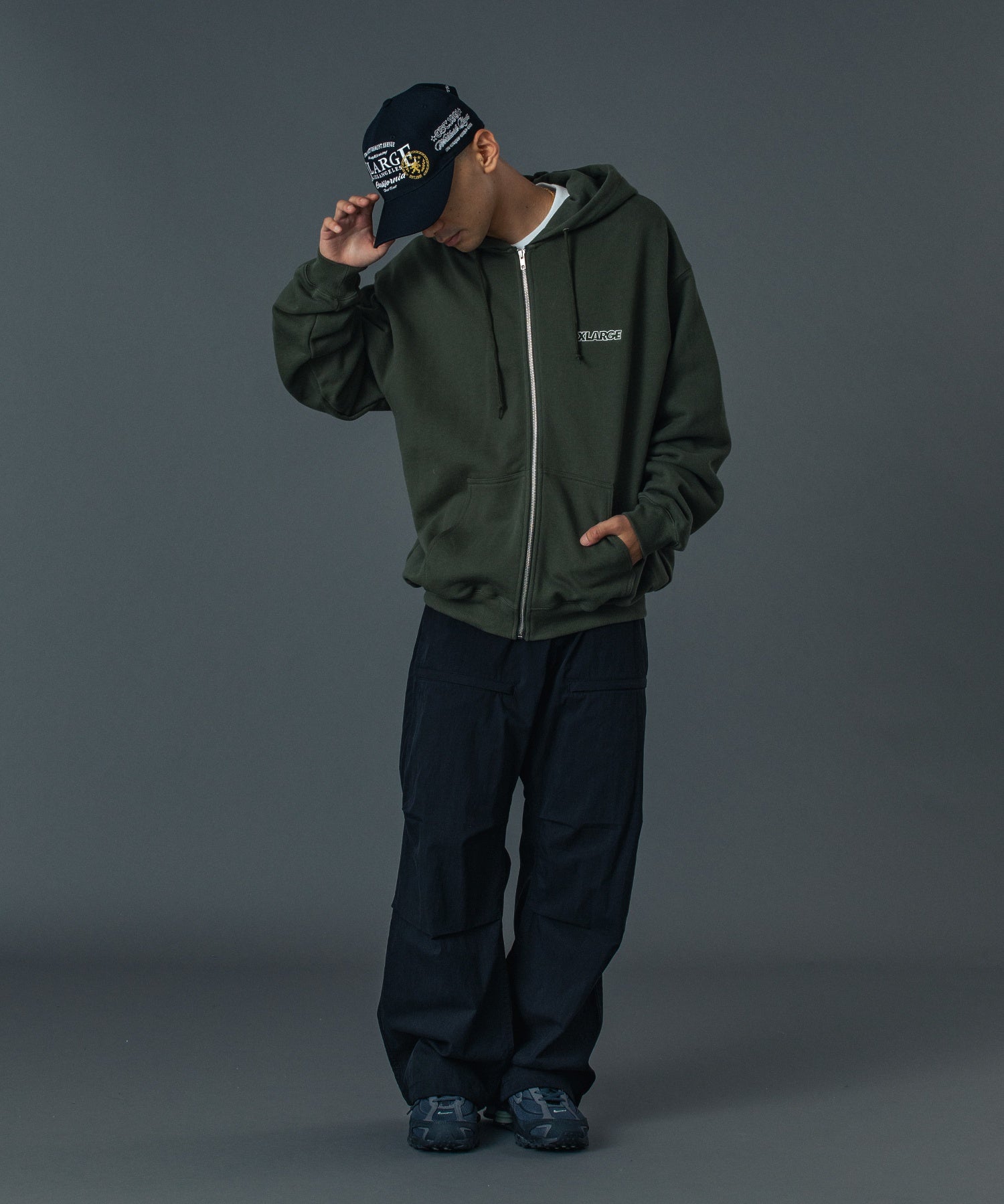 OG BOX ZIP UP HOODED SWEATSHIRT