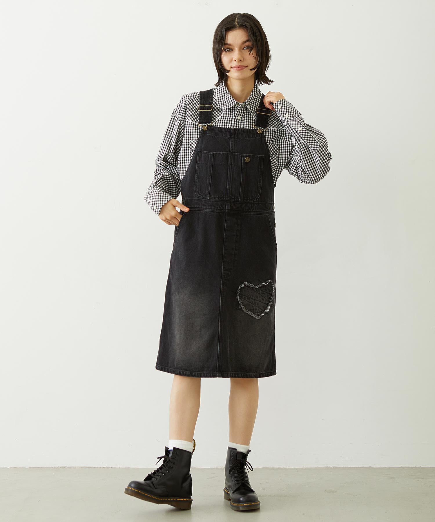 PATCH SALOPETTE SKIRT