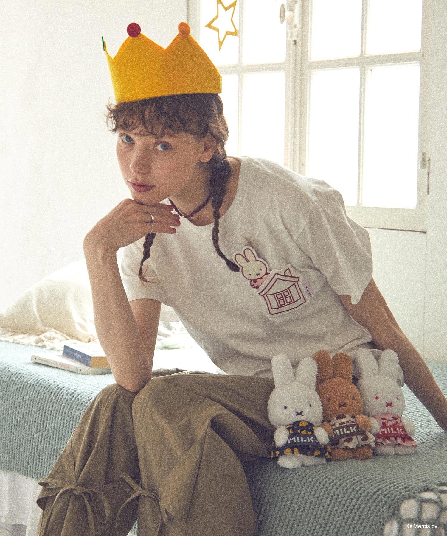 MILKFED. × MIFFY AND MELANIE KEYCHAIN POUCH
