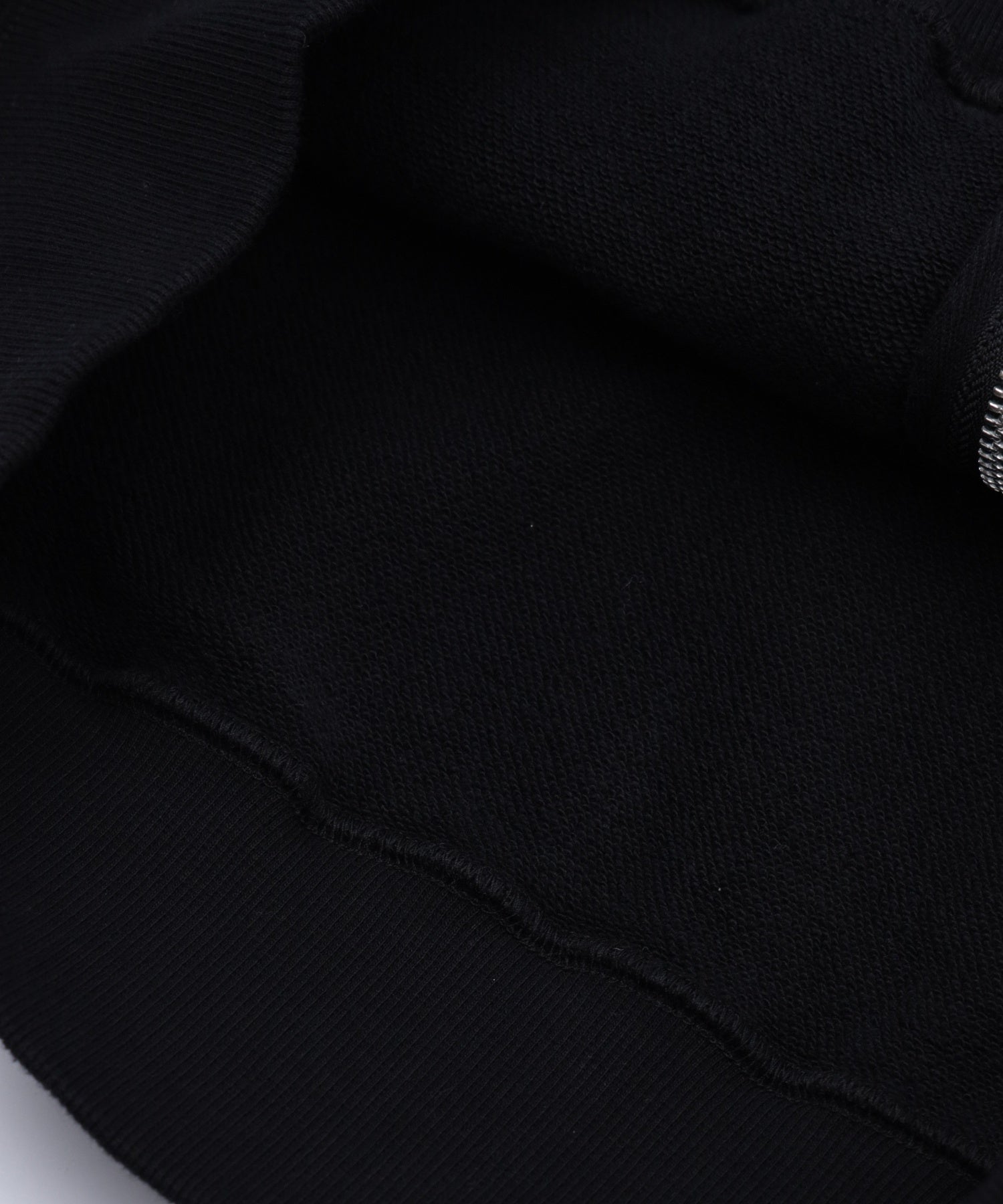 FACE IN CIRCLE LOGO PATCH ZIP UP SWEAT HOODIE