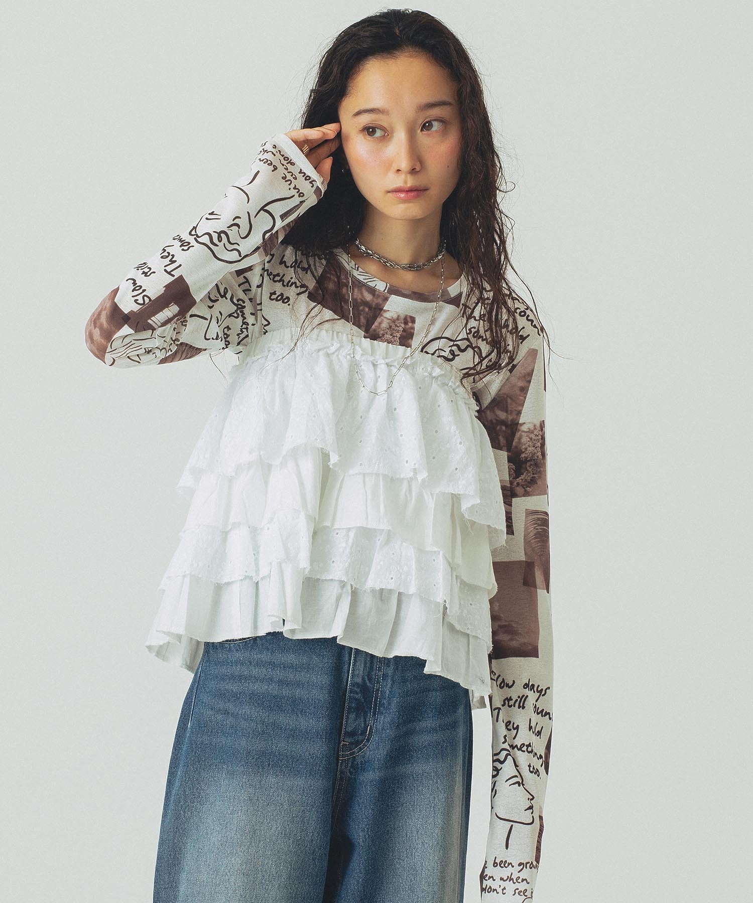 model:161cm 着用サイズ:ONE SIZE
