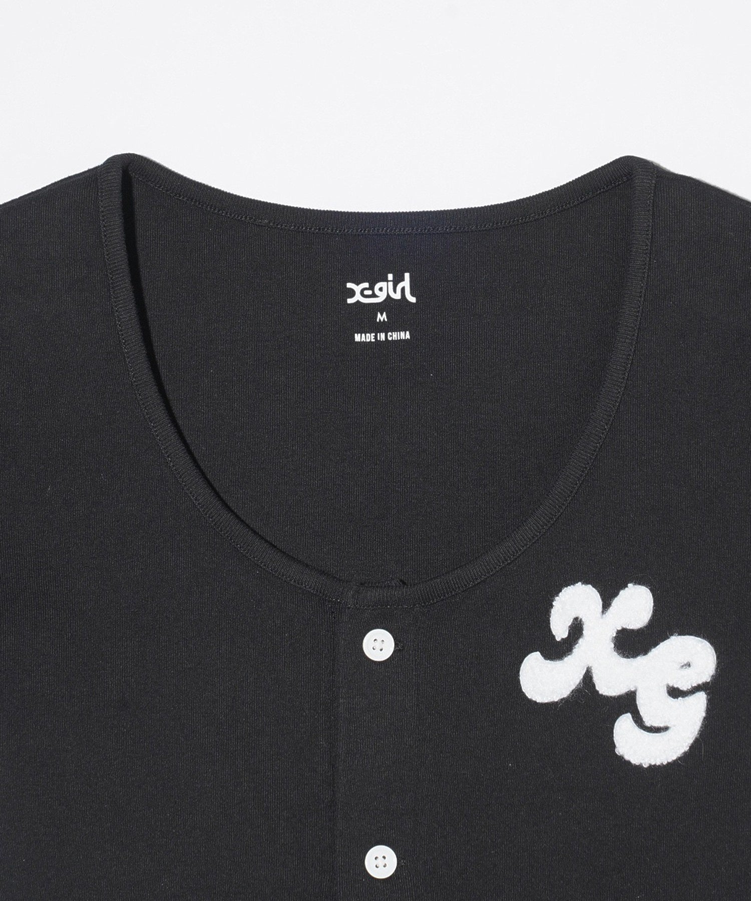 CHENILLE EMBROIDERED LOGO CARDIGAN