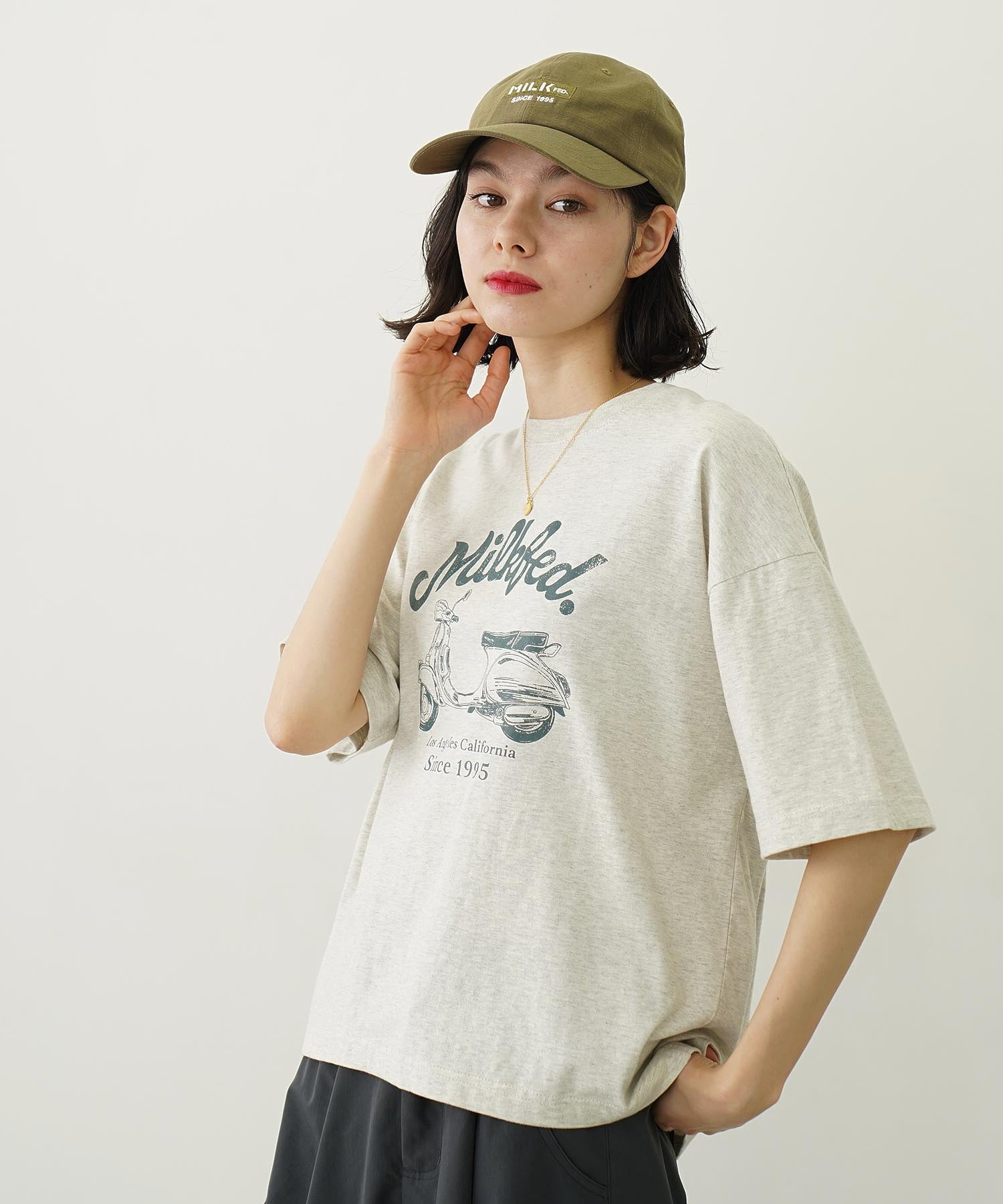 BIKE CRACK PRINT WIDE S/S TEE