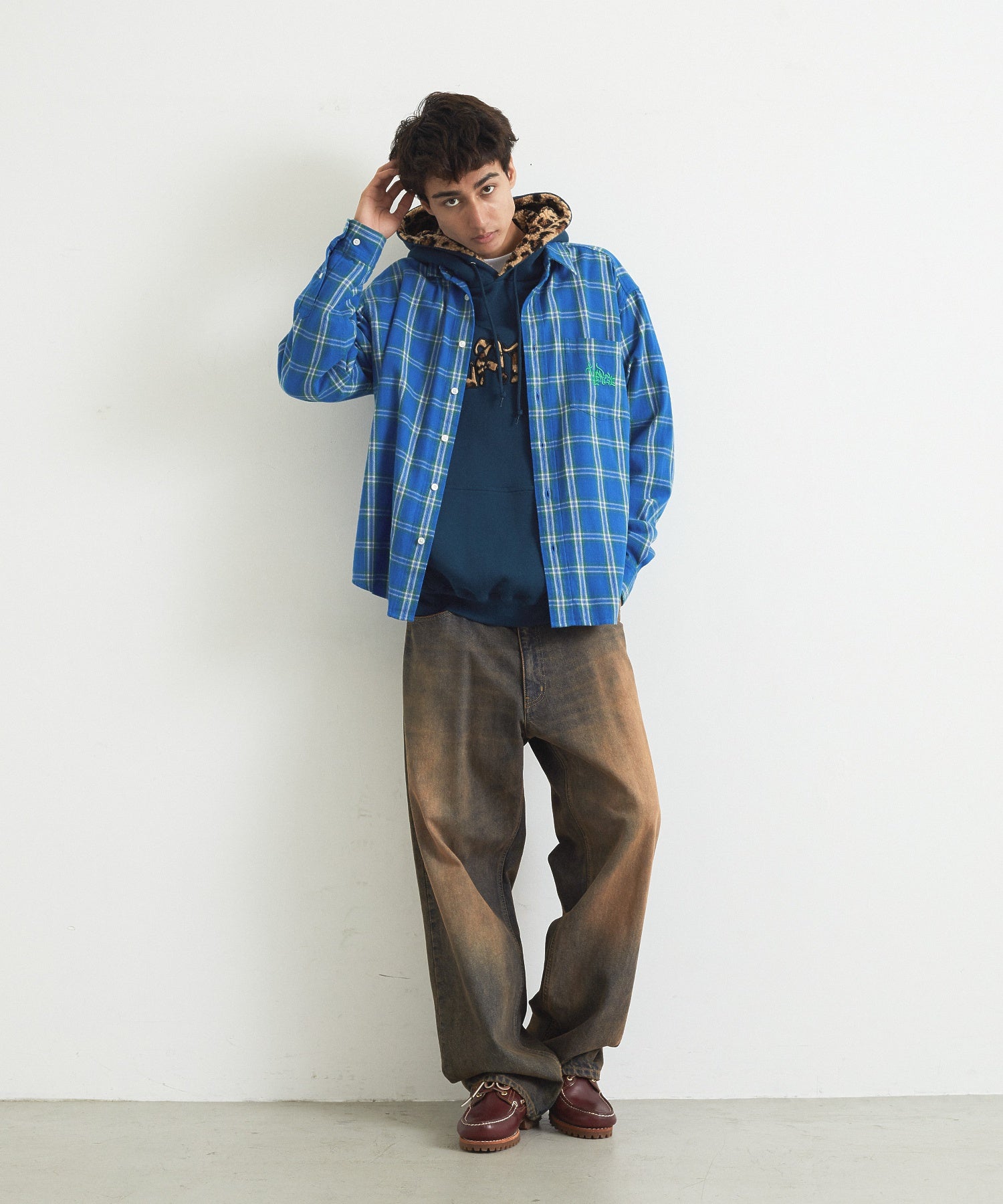 FADED DENIM PANTS
