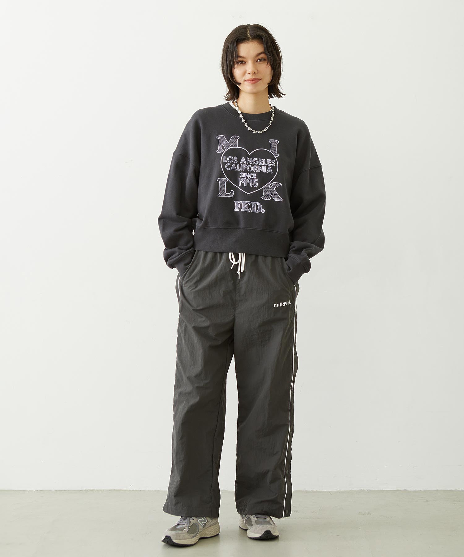 CUTOUT LOGO TRACK PANTS