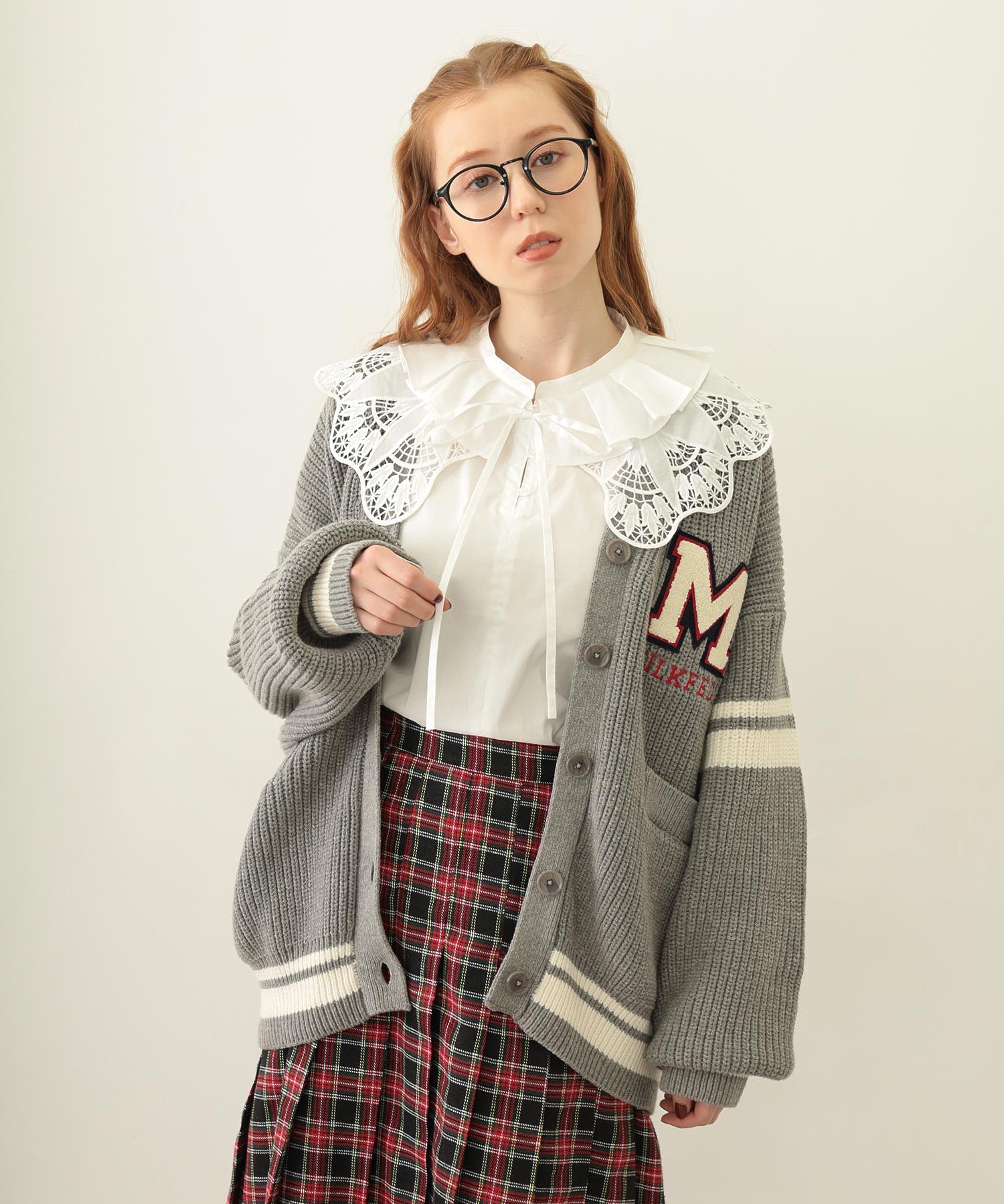 MULTI RUFFLE COLLAR BLOUSE