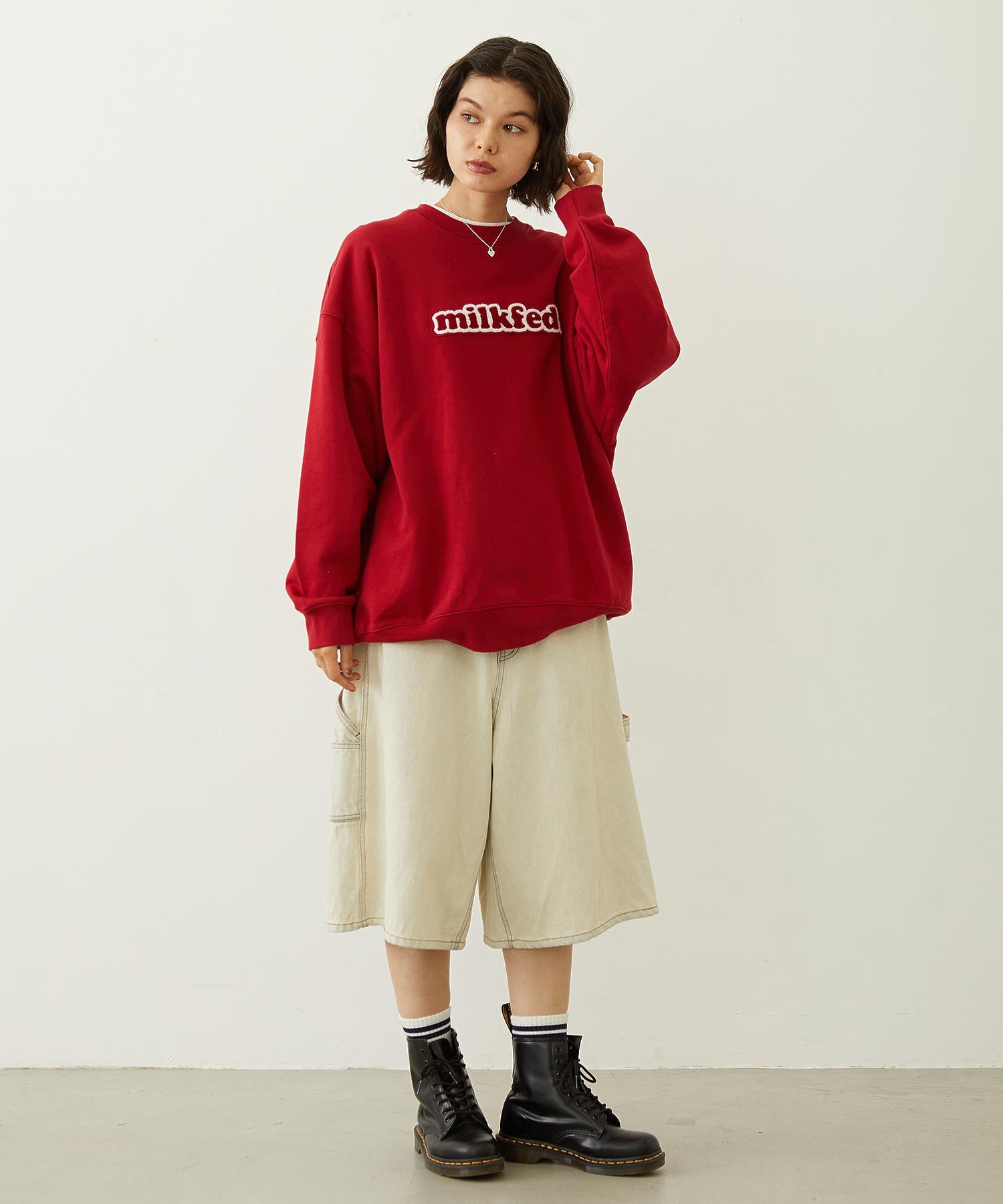 COOPER LOGO WIDE CREW SWEAT TOP