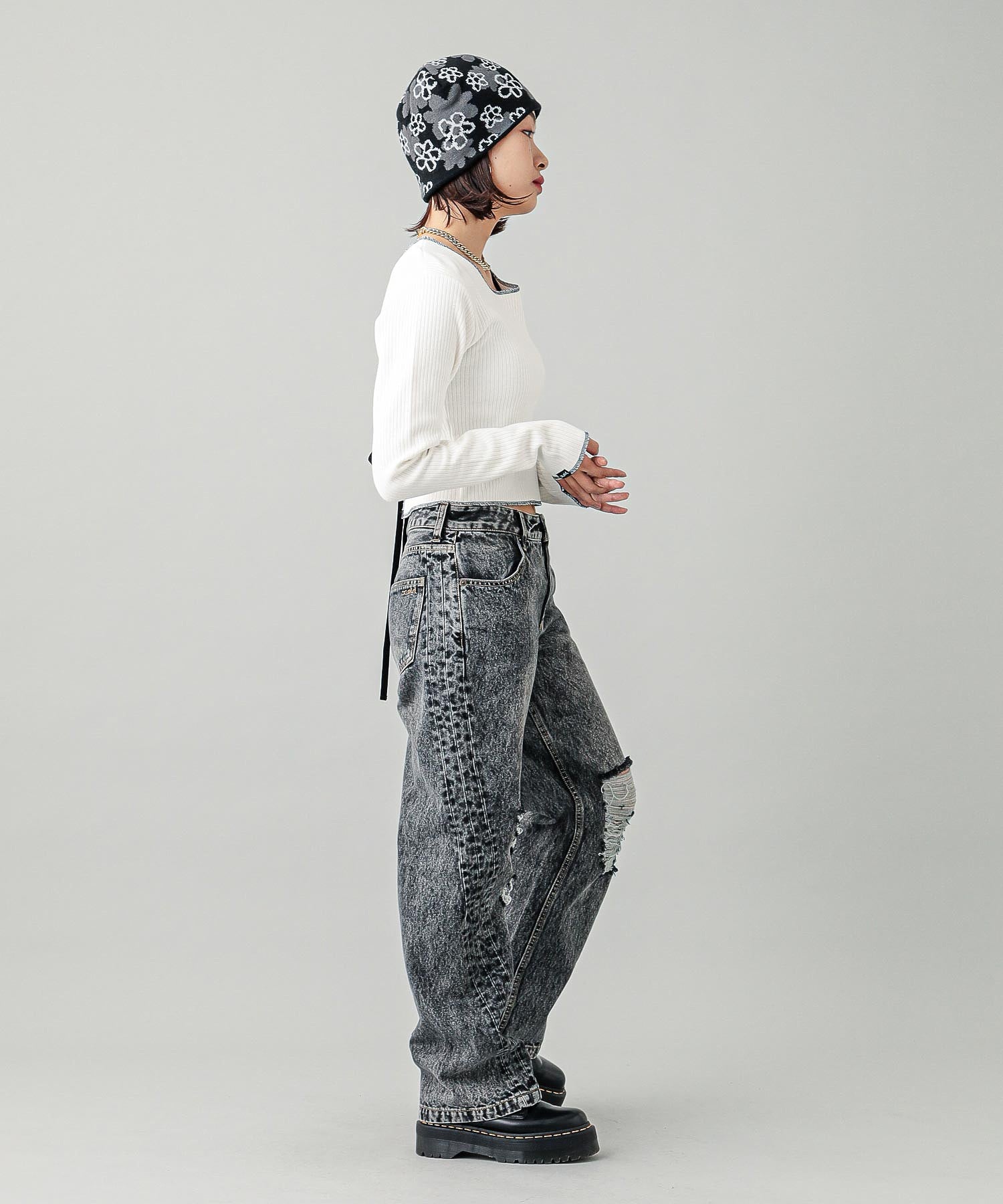 2WAY LACE UP TOP