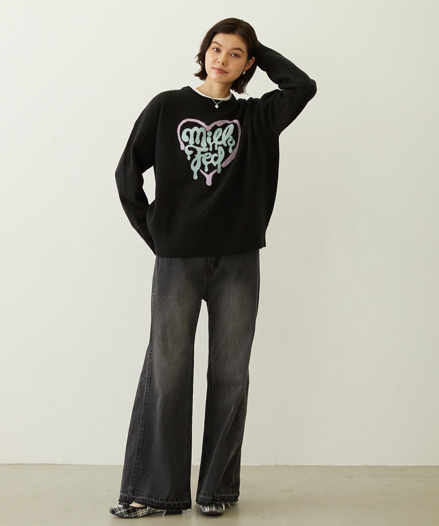 MELTY HEART KNIT TOP