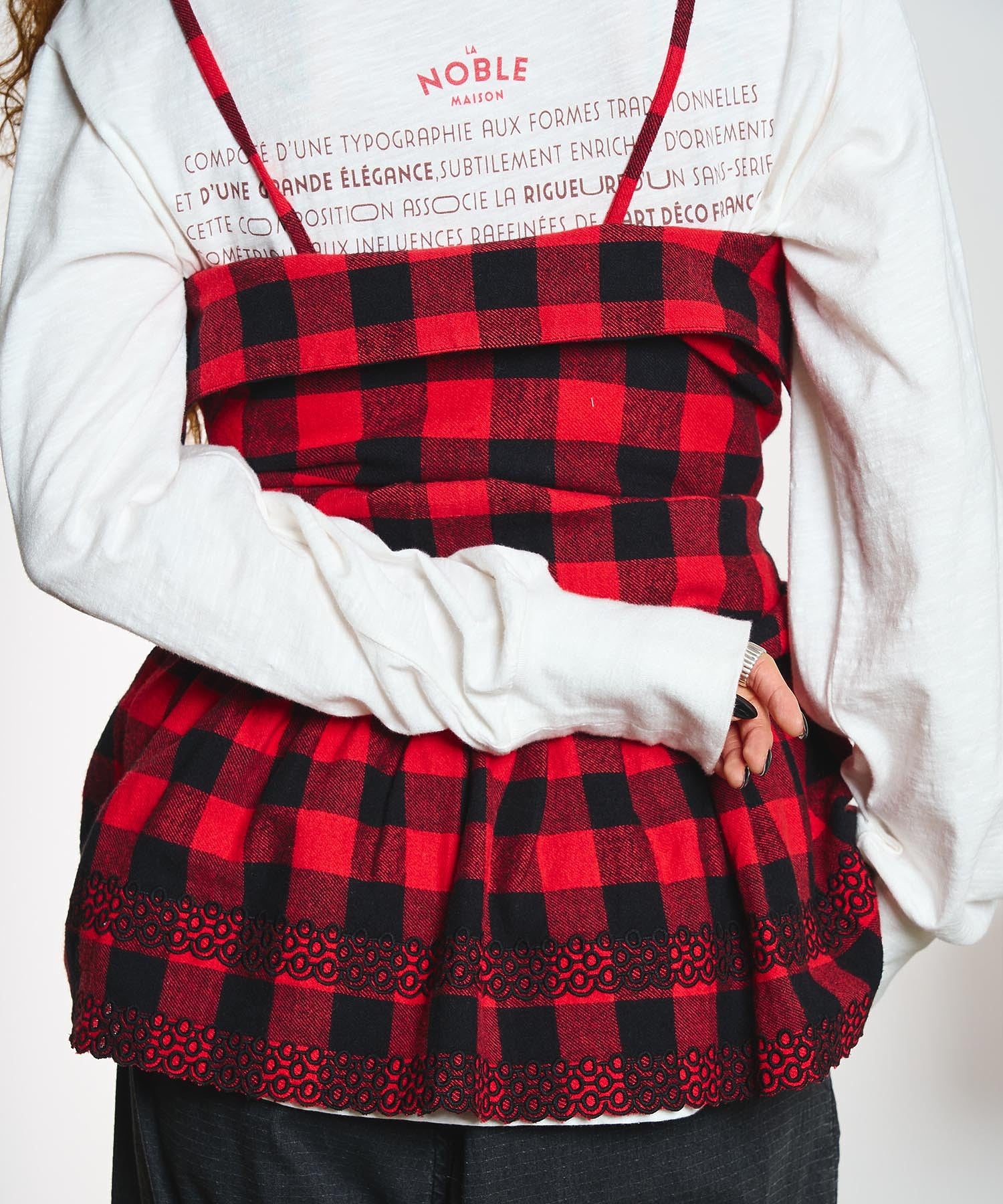 【ROSE BUD別注】INDIA IS BEAUTIFUL and ROSE BUD/FLANNEL 2WAY SHIRT