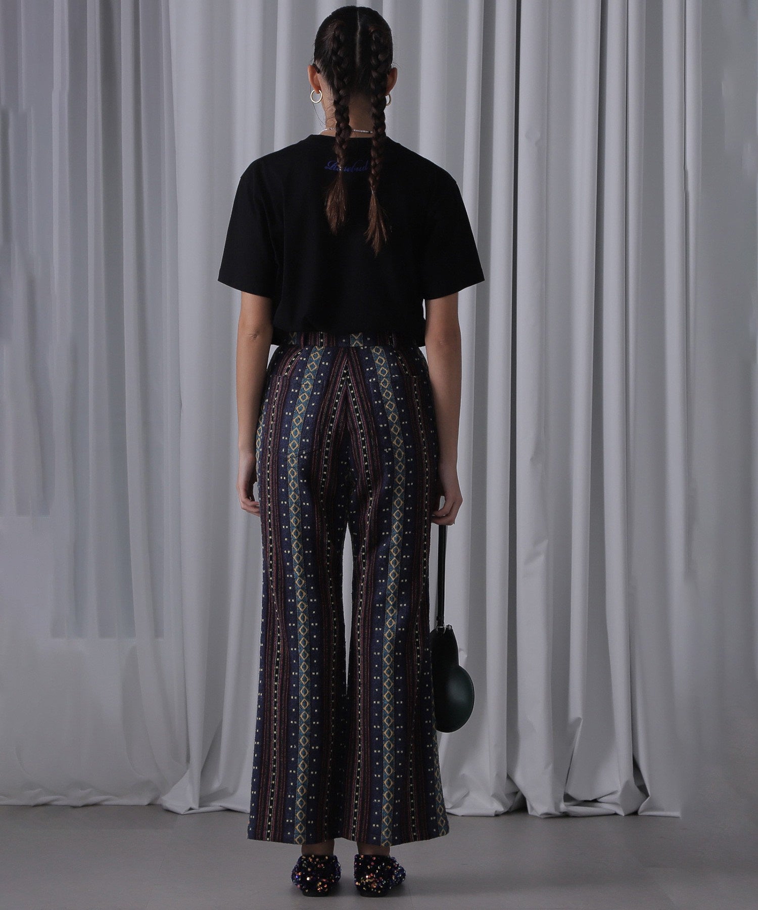 purple ROSE Tシャツ