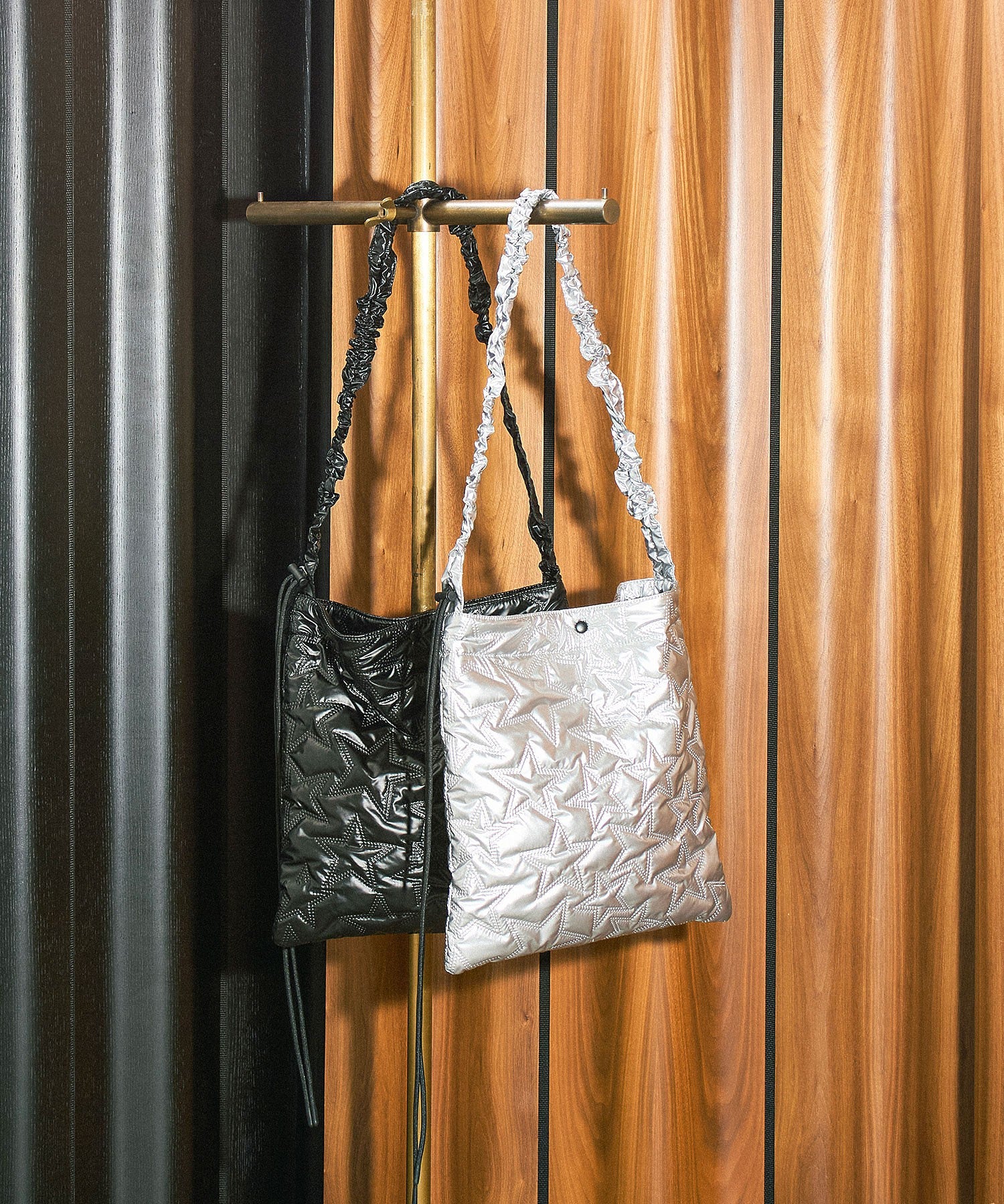 STITCHED STAR SHOULDER BAG