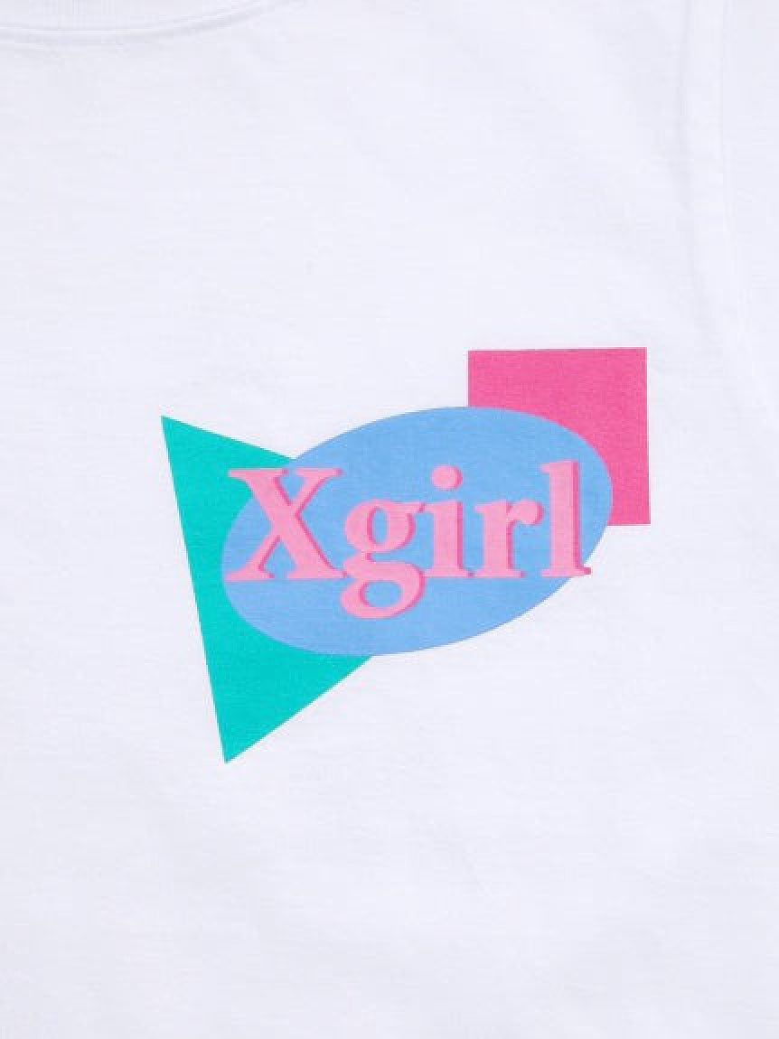PLANE SHAPES LOGO TANK DRESS X-girl