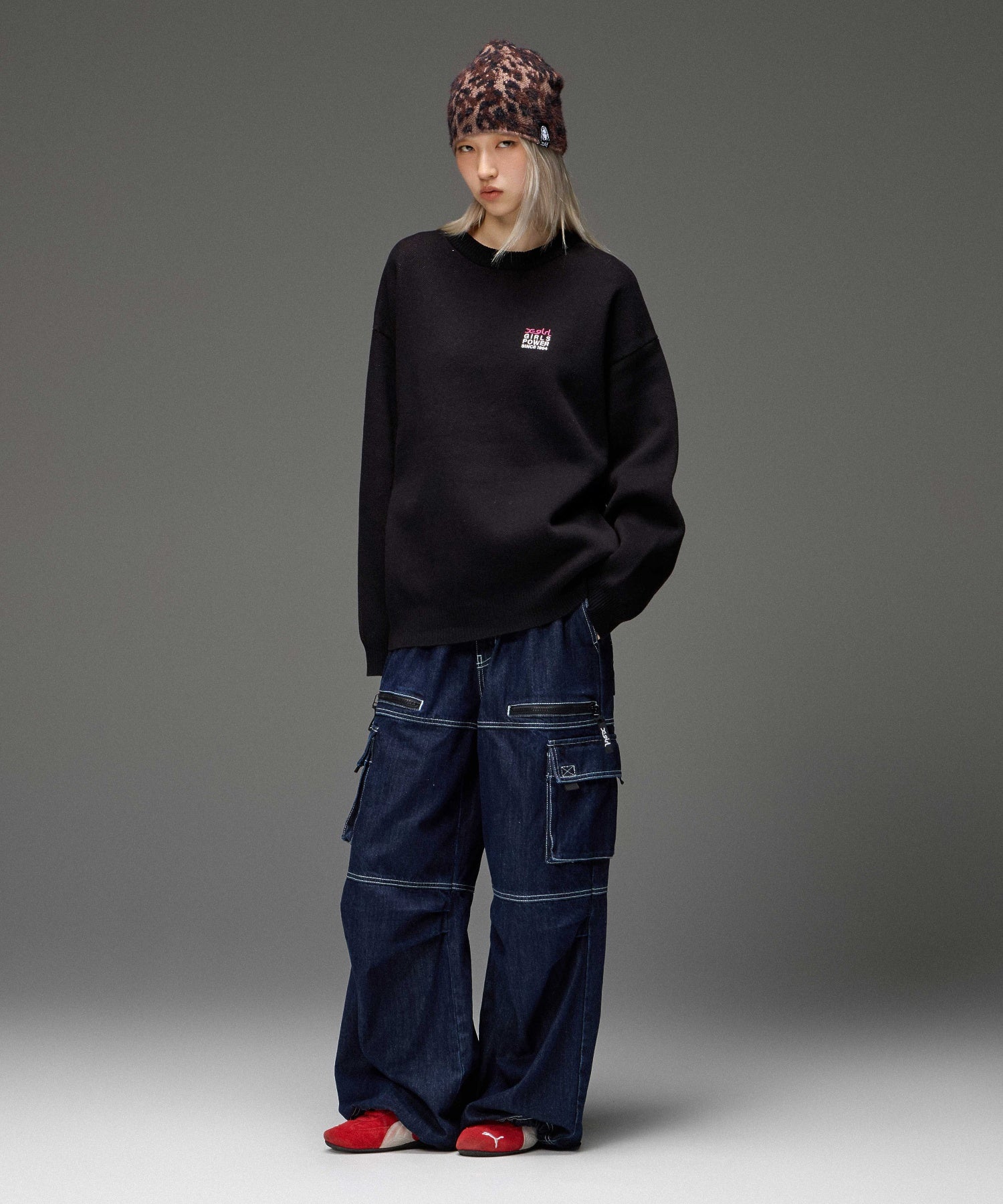 BICOLOR STITCH EASY CARGO PANTS