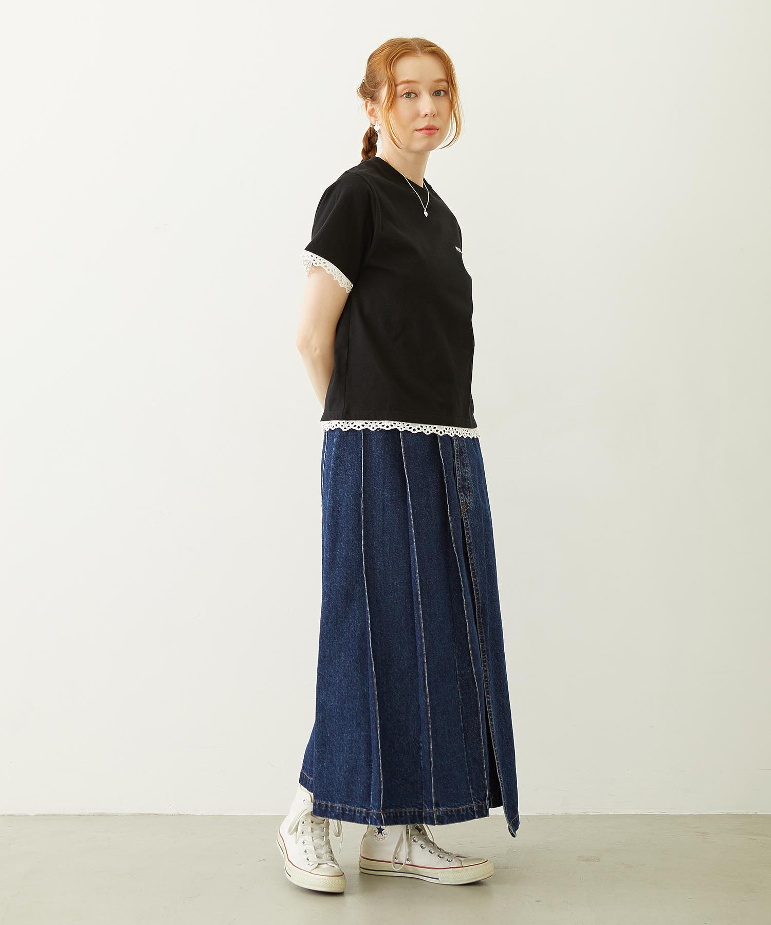 ASYMMETRICAL LONG SKIRT