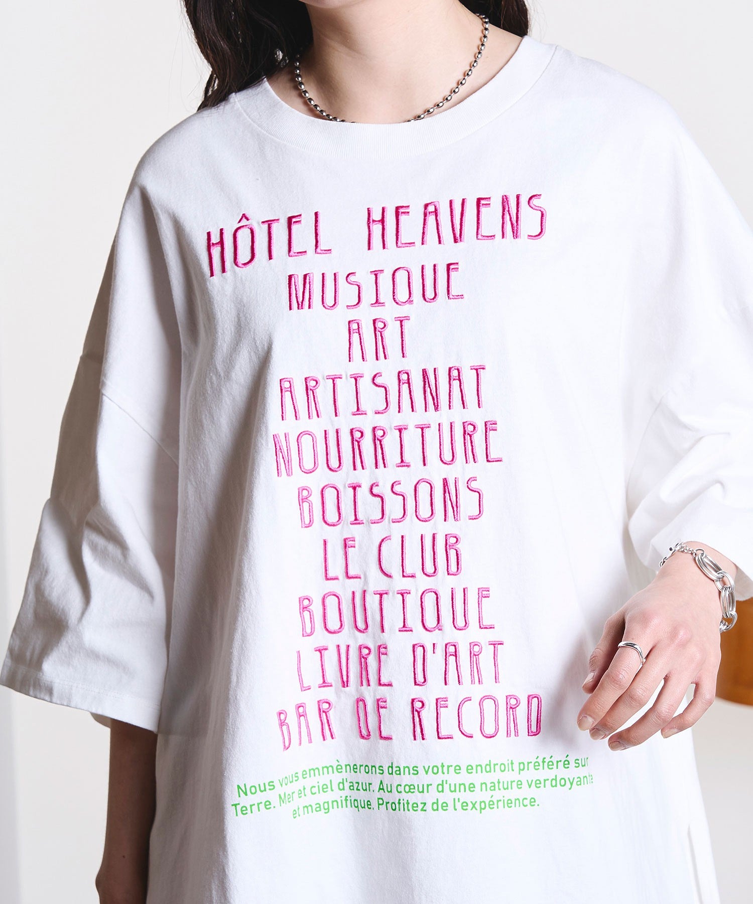GENE HEAVENS/EMBROIDERY LOGO BIG TEE