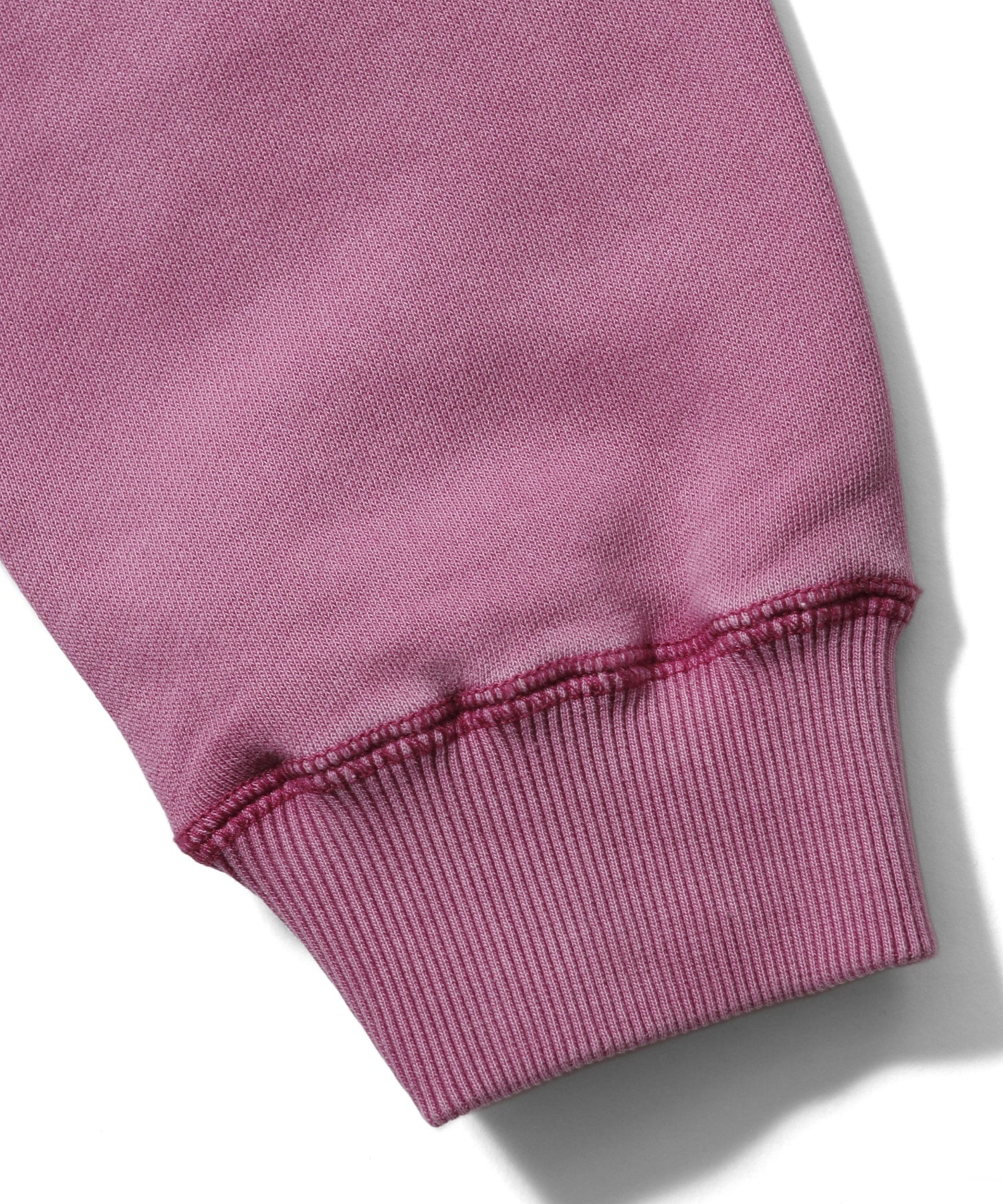 PIGMENT DYED SCRIPT LOGO COMPACT ZIP UP SWEAT HOODIE