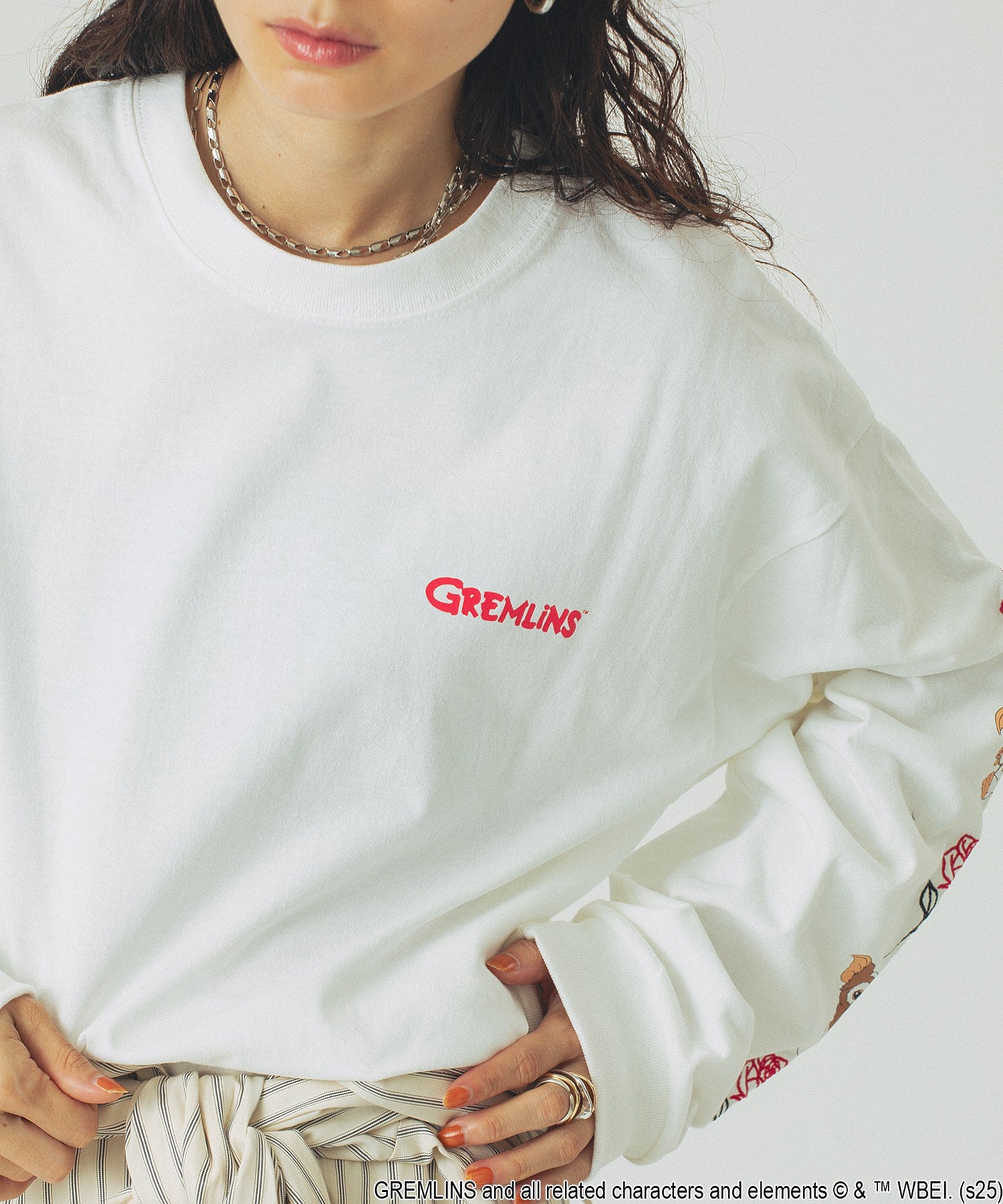 ROSE BUD LIMITED / GREMLINS ROSE L/S TEE