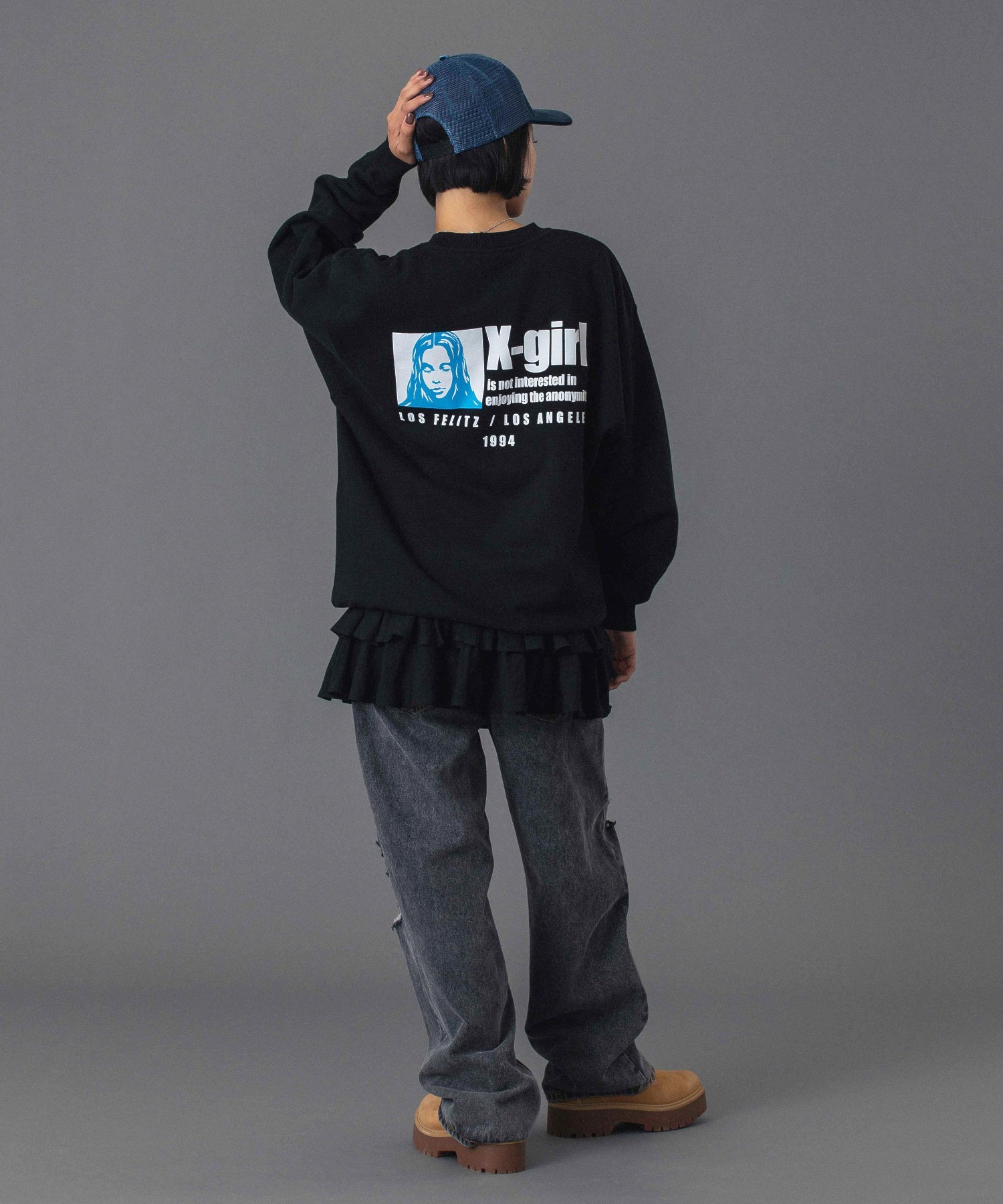 DRAWSTRING DENIM PANTS