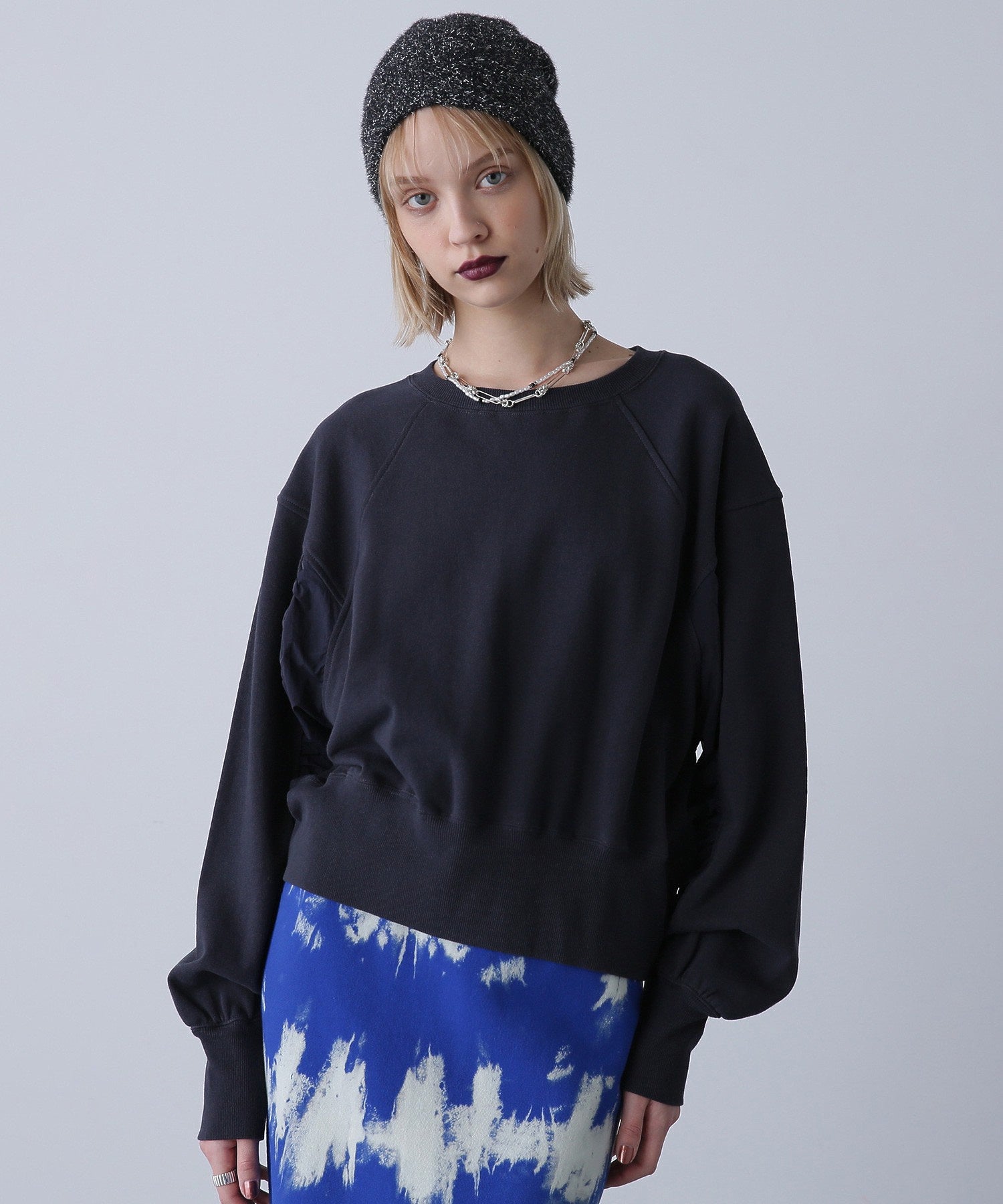 ナイロンドッキングスウェット