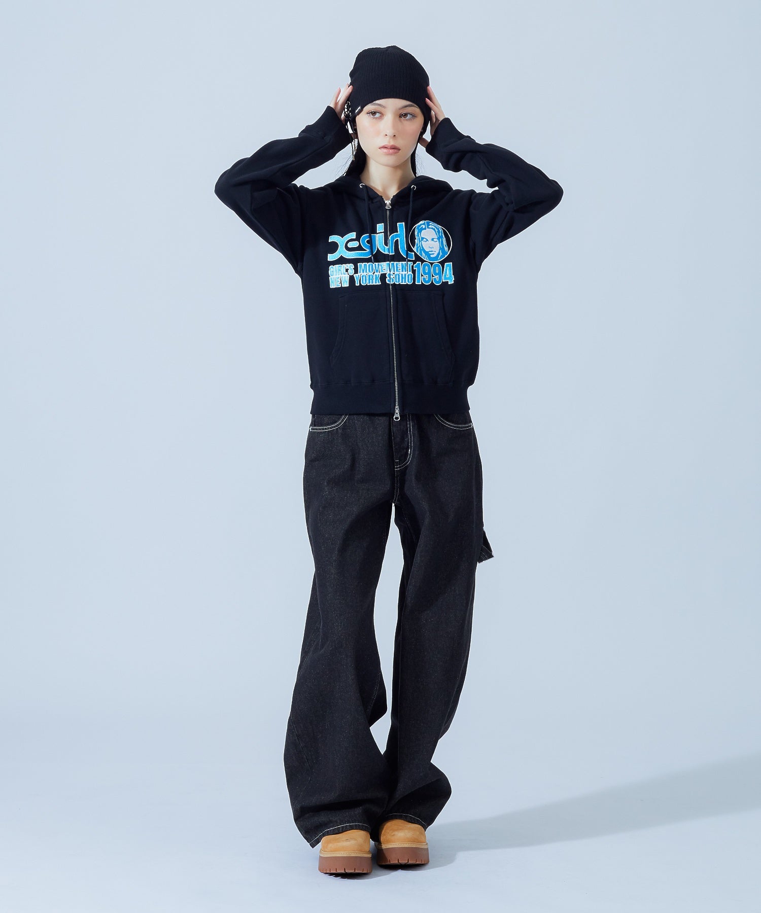 LACE UP BEANIE