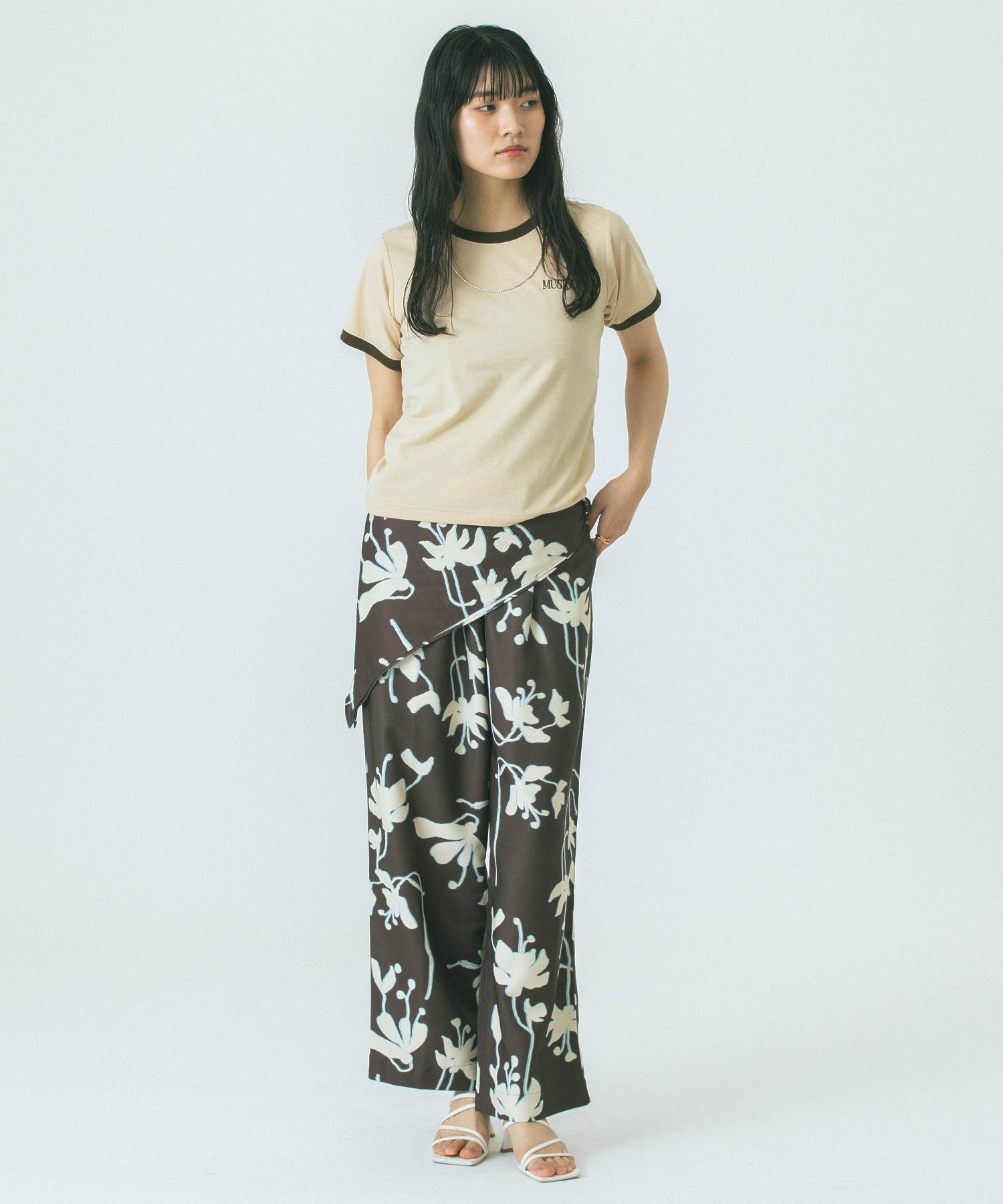 FLOWER PRINT PANTS