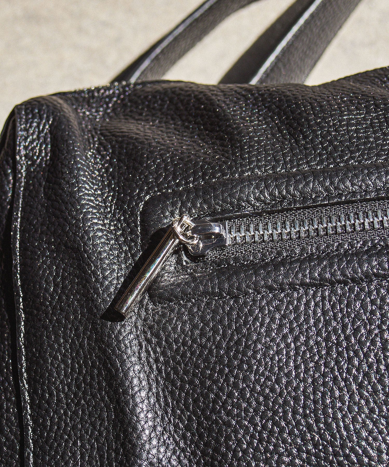 BEAURE/LEATHER BIG SHOULDER BAG